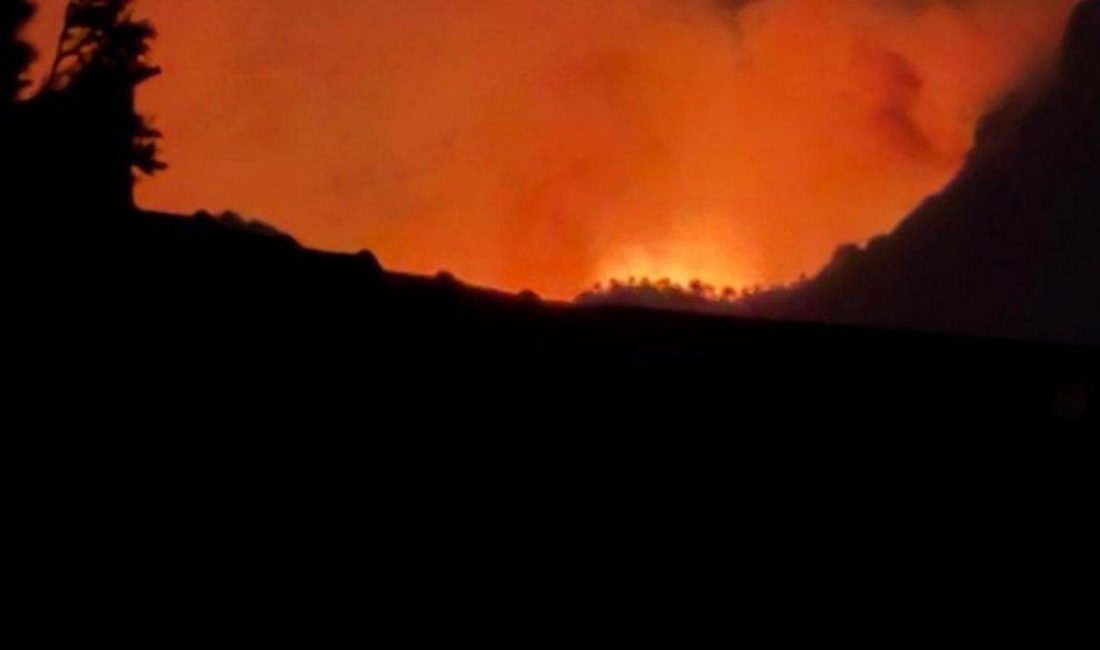 Denizli’nin Merkezefendi sınırları içinde yer alan Karcı Dağı’nda çıkan yangın