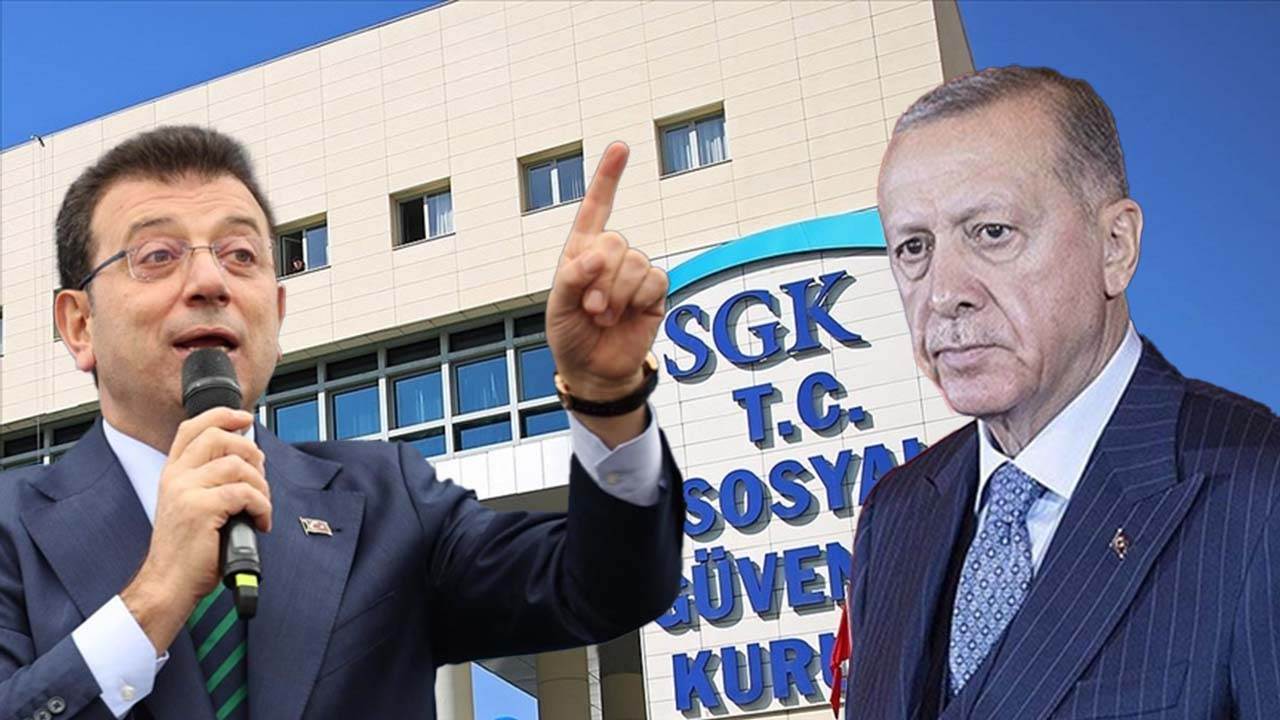 İBB Başkanı Ekrem İmamoğlu, Cumhurbaşkanı Recep Tayyip Erdoğan’ın SGK borçlarına