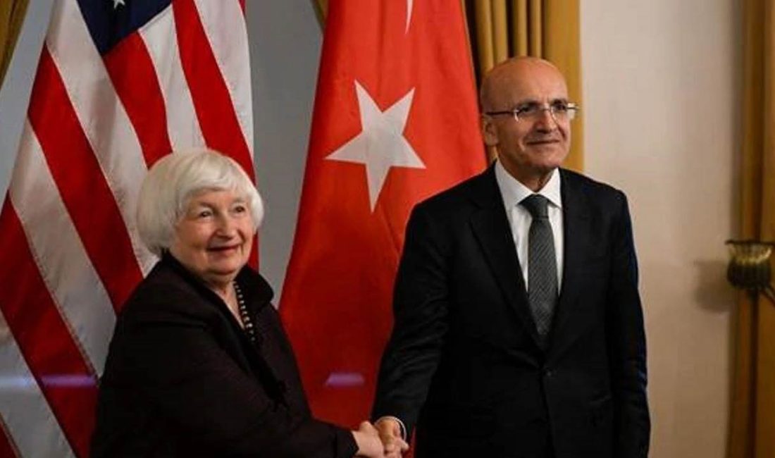 Hazine ve Maliye Bakanı Mehmet Şimşek ABD Hazine Bakanı Janet