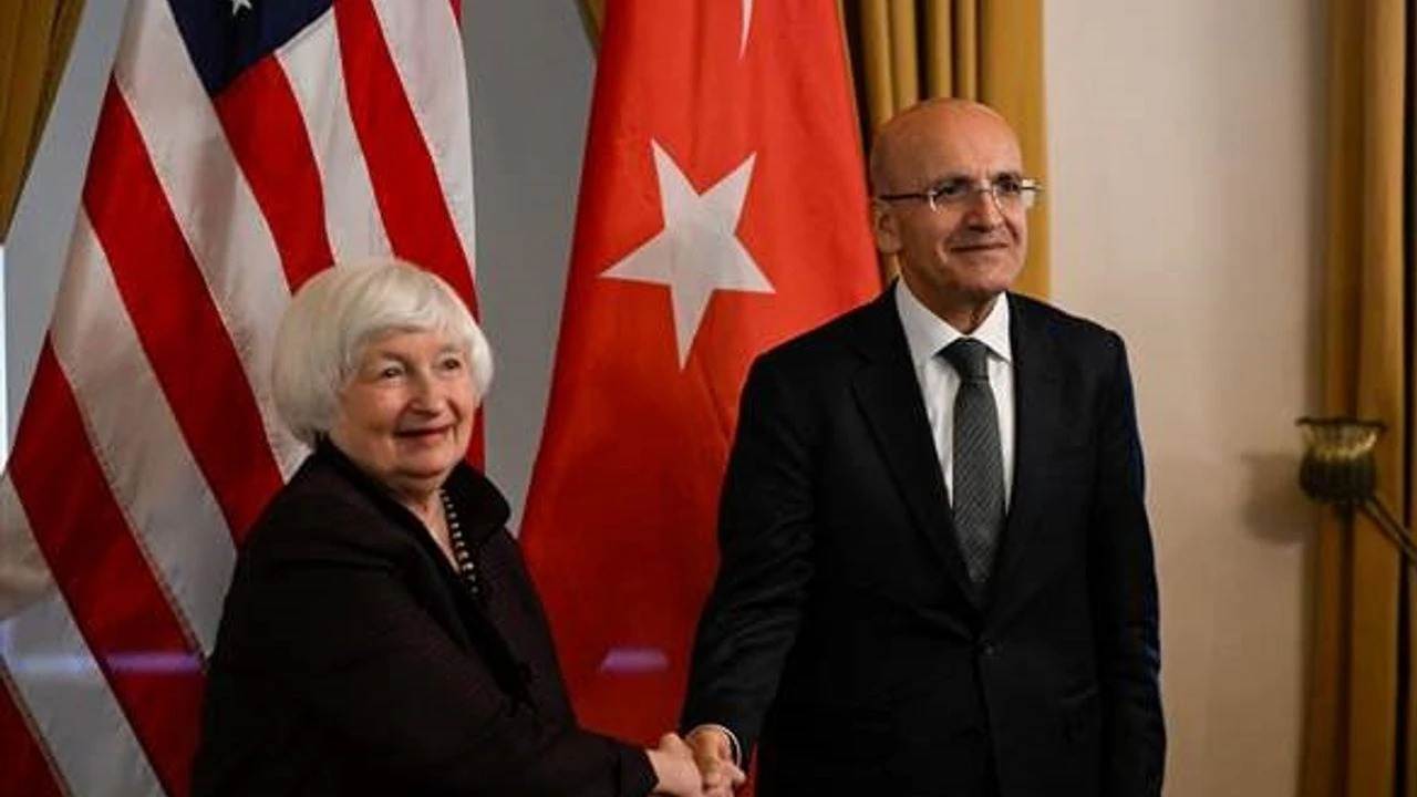 Hazine ve Maliye Bakanı Mehmet Şimşek ABD Hazine Bakanı Janet
