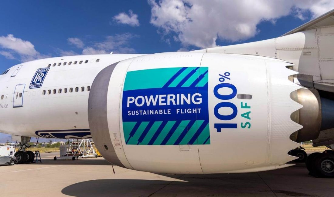 Rolls-Royce (LSE: RR., ADR: RYCEY), yüzde 100 Sürdürülebilir Havacılık Yakıtının
