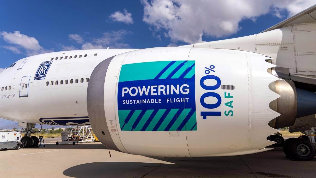 Rolls-Royce (LSE: RR., ADR: RYCEY), yüzde 100 Sürdürülebilir Havacılık Yakıtının
