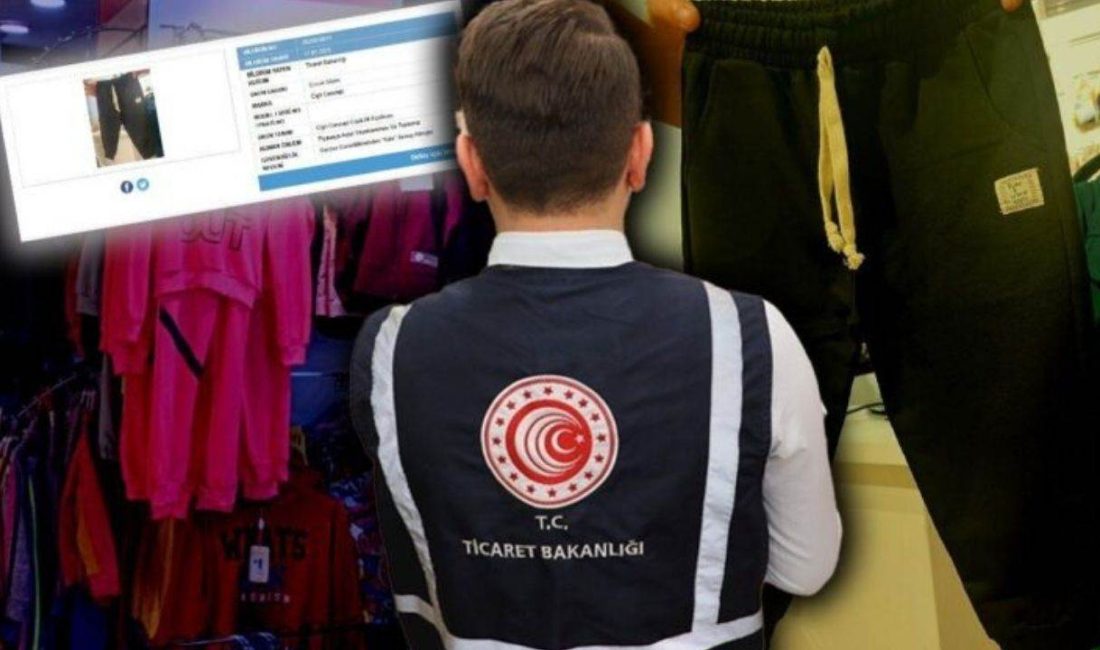 Ticaret Bakanlığı, denetimlerde ‘Cigit Concept’ markalı çocuk eşofman altının ciddi