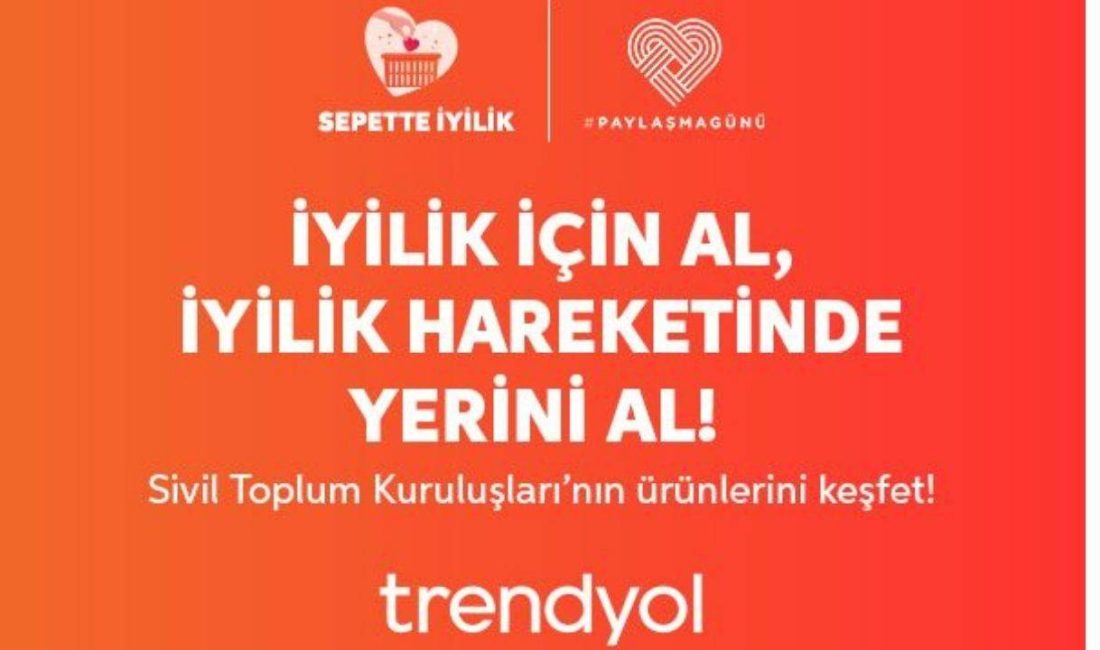 Trendyol Paylaşma Günü’nde Sepette İyilik Hareketi ile STK’lara destek oluyor