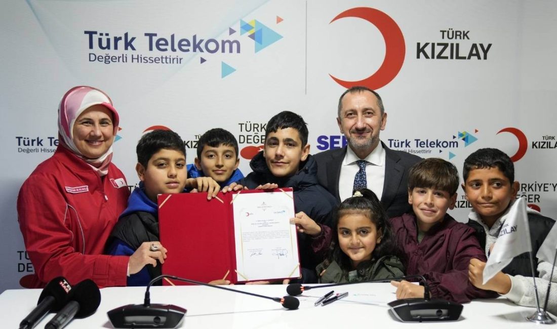 Türk Telekom ve Kızılay arasında gerçekleştirilen iş birliğiyle; lise ve