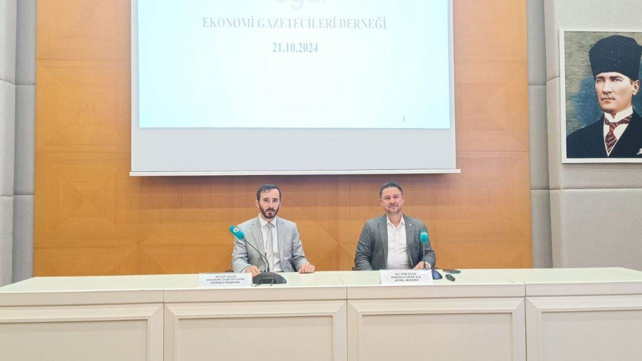Anadolu ÜPAK Genel Müdürü Ali Cem Suca, Ekonomi Gazetecileri Derneği