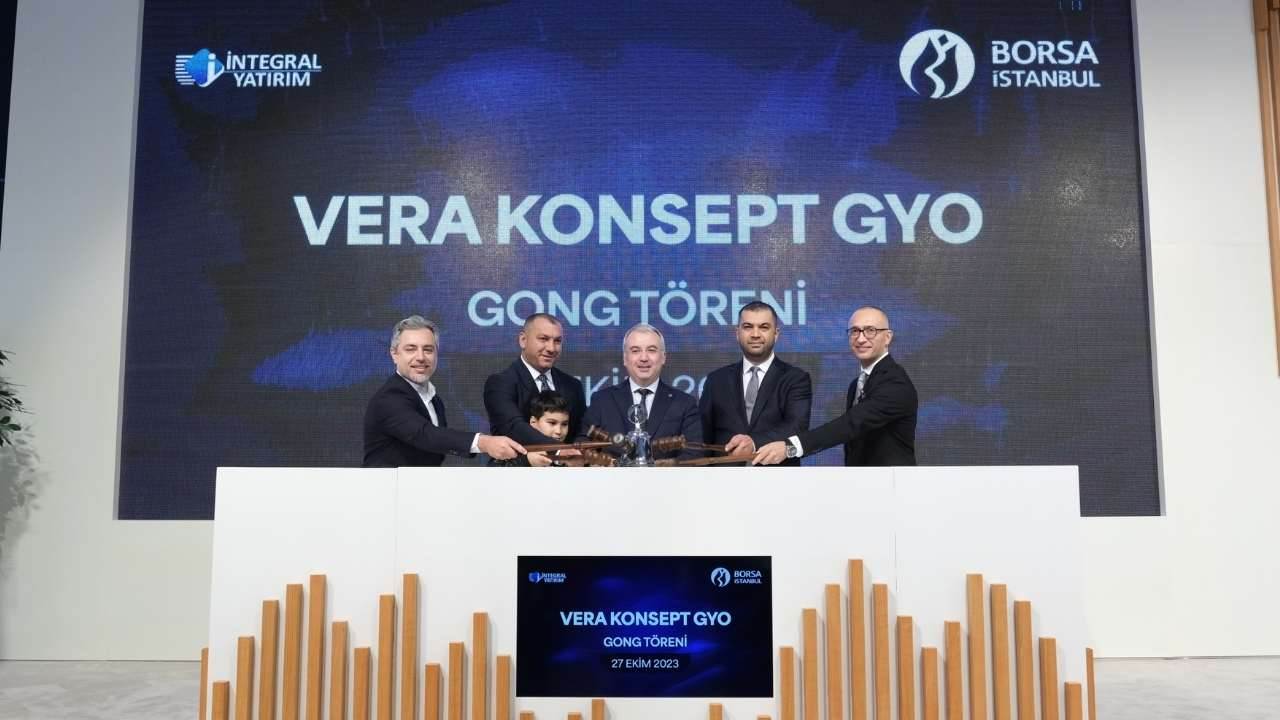 Vera Konsept GYO, Borsa İstanbul’da gerçekleşen gong töreninin ardından borsada