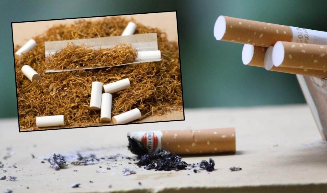 Tütün, makaron, sigara kağıdı, sigara filtresi, alkol ve alkollü içkilerin