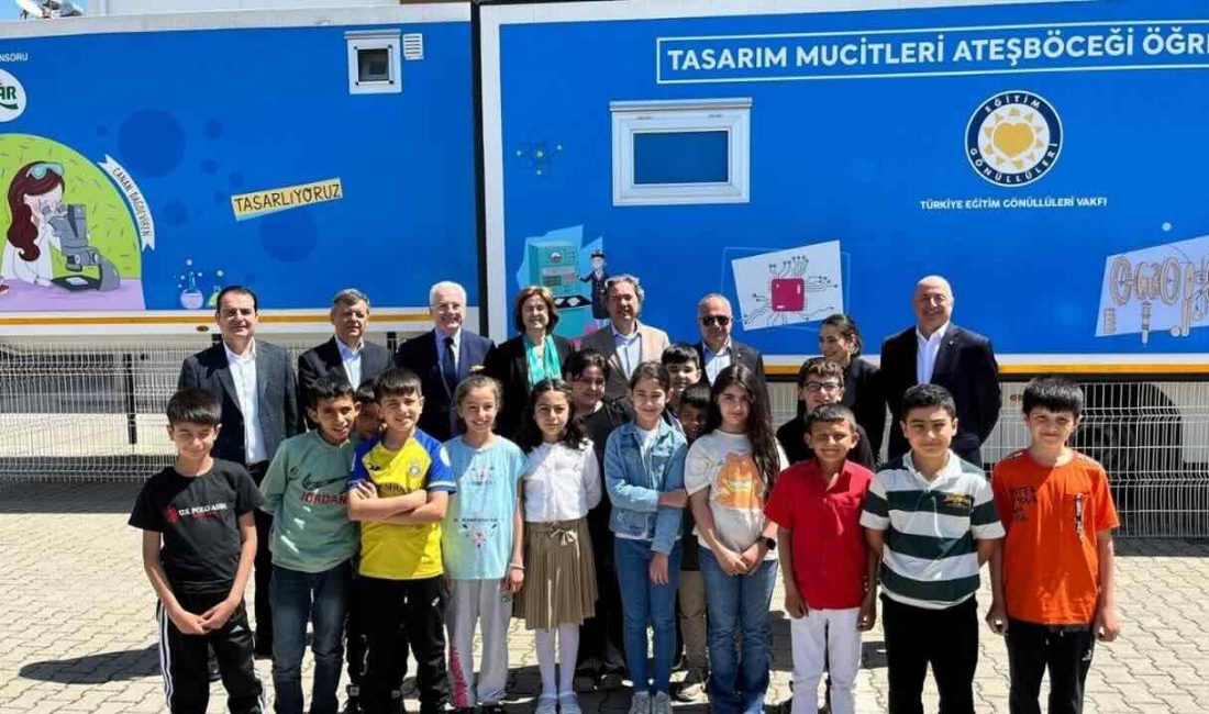 Pınar’ın öncülüğünde hayata geçen Tasarım Mucitleri Ateşböceği TIR’ı Adıyaman’da bugüne