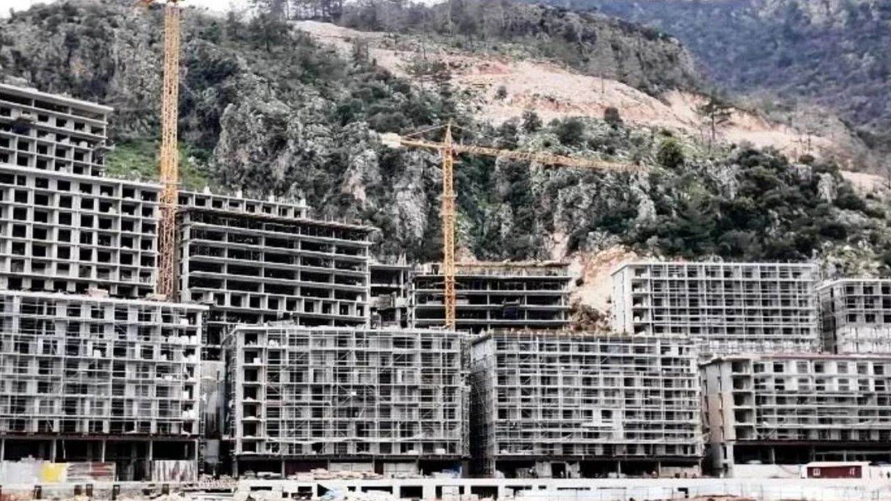 Marmaris’te, Sinpaş Kızılbük Termal Sağlık Merkezi’nin dev inşaatı, çevreciler ve