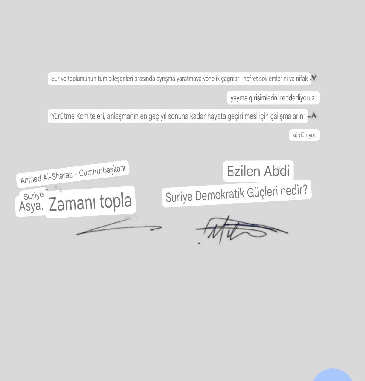 Şam yönetimi ile YPG arasında anlaşma sağlandı