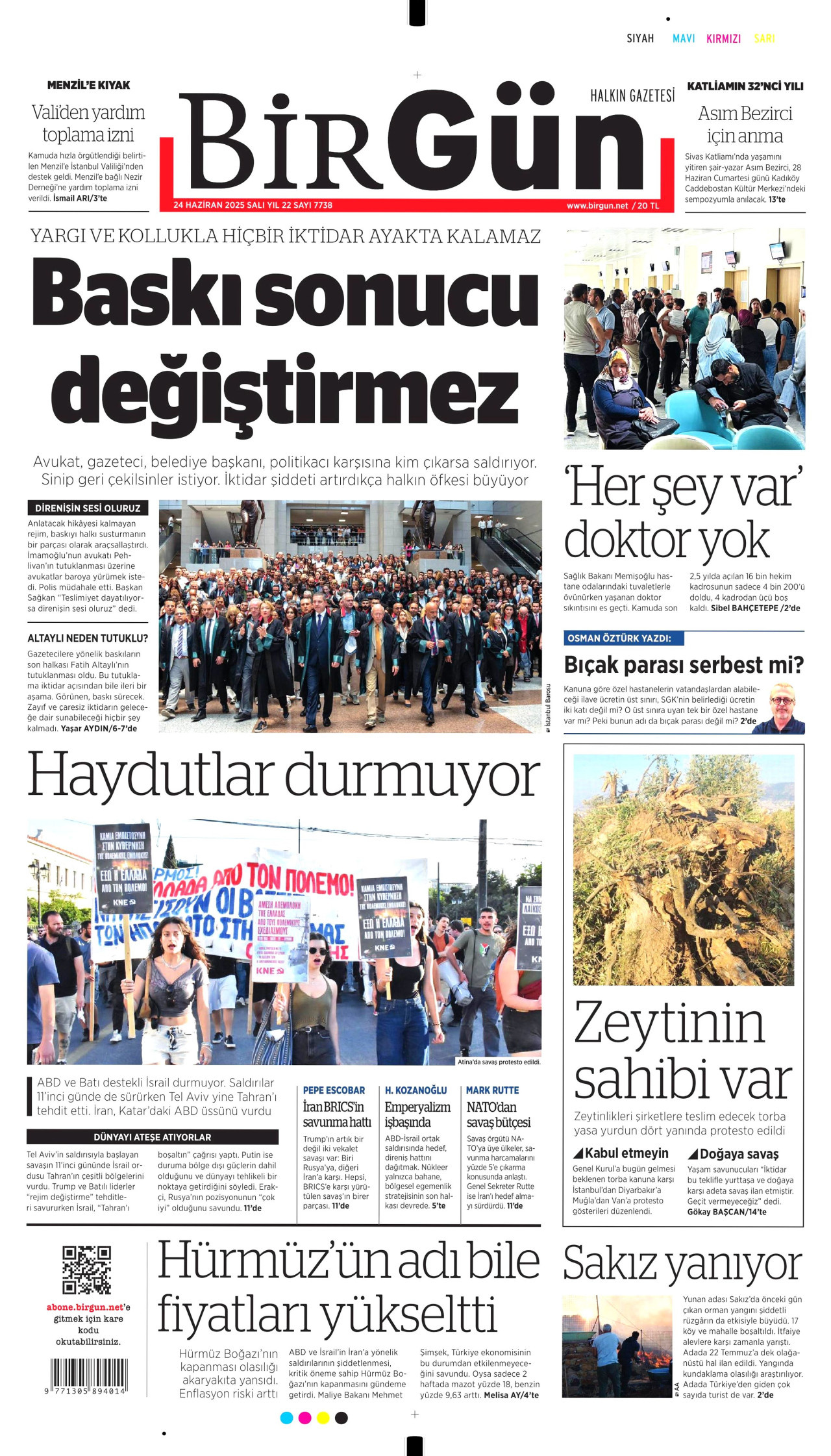 Gazeteler manşetine hangi haberleri taşıdı? İşte 24 Haziran 2025’in gazete manşetleri