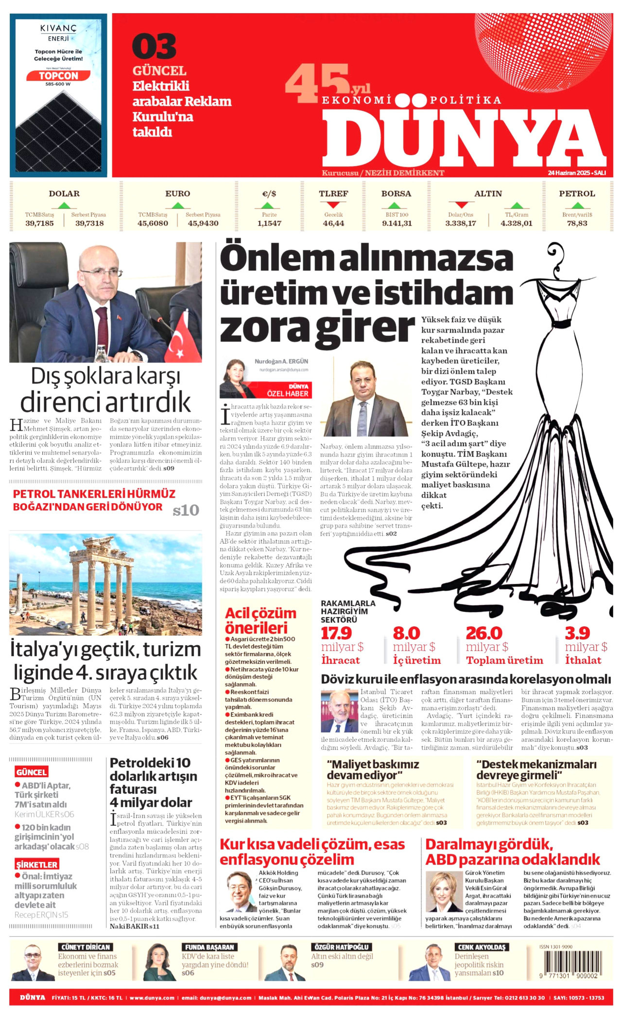 Gazeteler manşetine hangi haberleri taşıdı? İşte 24 Haziran 2025’in gazete manşetleri