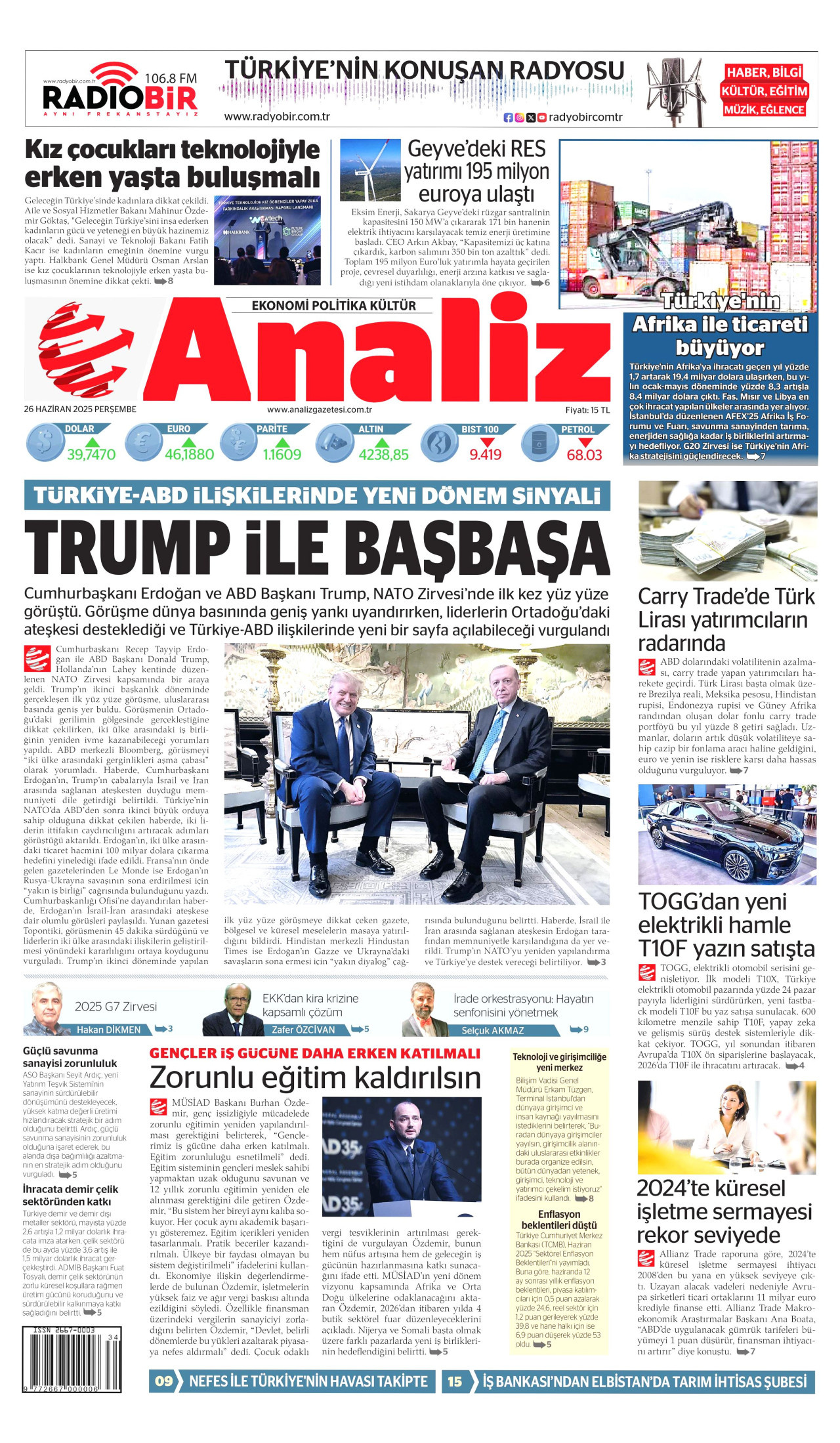 Gazeteler manşetine hangi haberleri taşıdı? İşte 26 Haziran Perşembe gazete manşetleri