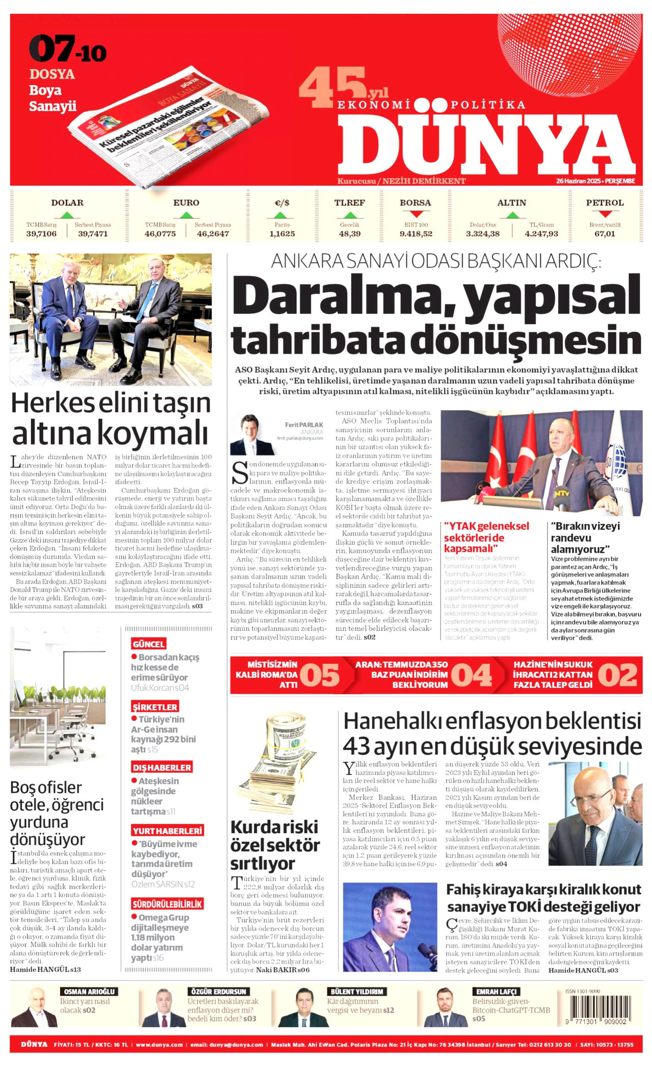 Gazeteler manşetine hangi haberleri taşıdı? İşte 26 Haziran Perşembe gazete manşetleri