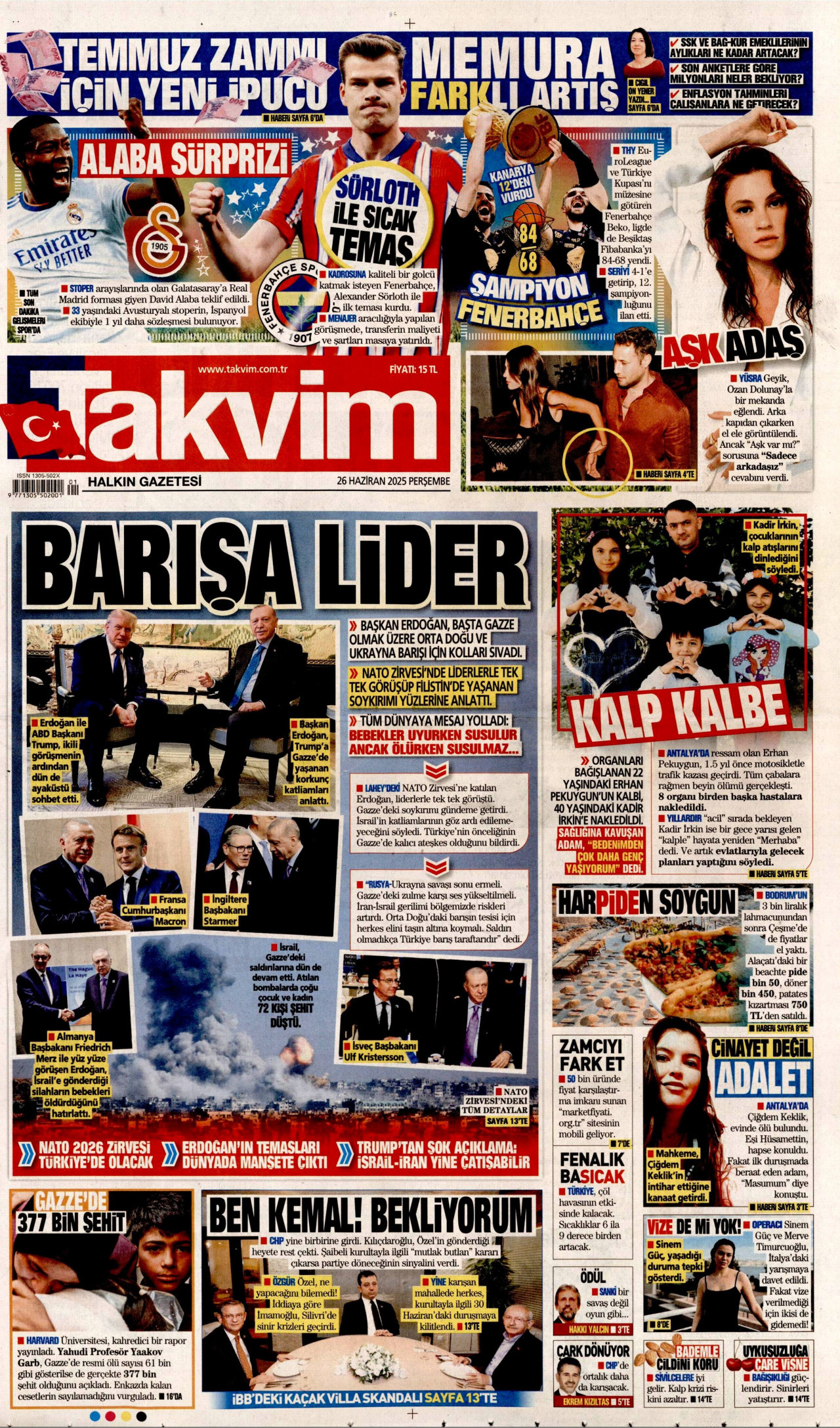 Gazeteler manşetine hangi haberleri taşıdı? İşte 26 Haziran Perşembe gazete manşetleri