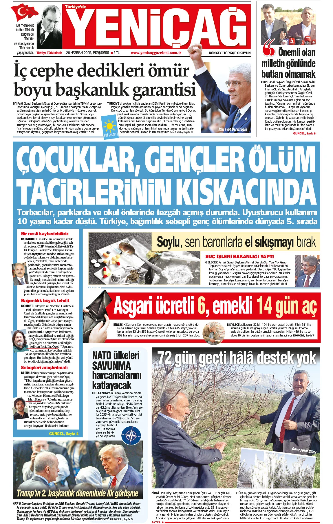 Gazeteler manşetine hangi haberleri taşıdı? İşte 26 Haziran Perşembe gazete manşetleri