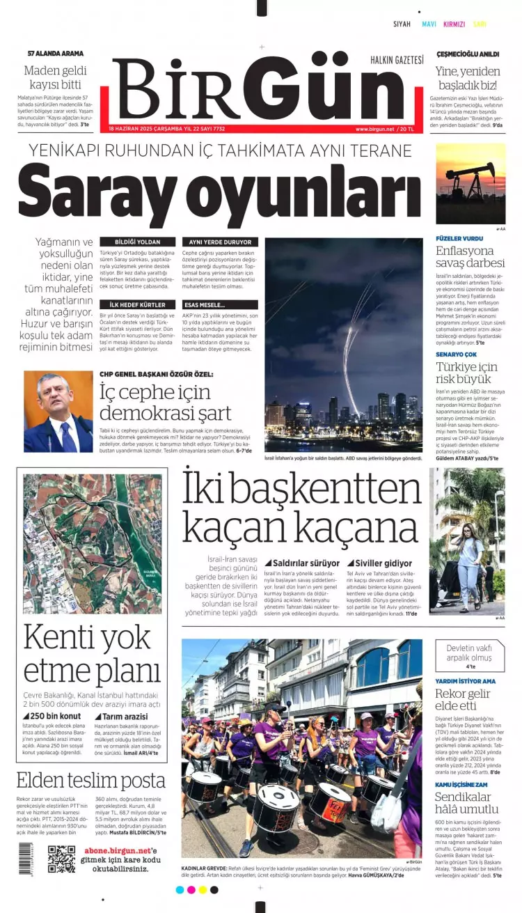 Gazeteler manşetine hangi haberleri taşıdı? İşte 18 Haziran 2025’in gazete manşetleri