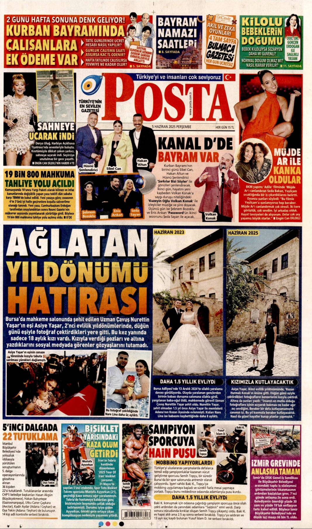 Gazeteler manşetine hangi haberleri taşıdı? İşte 5 Haziran 2025’in gazete manşetleri