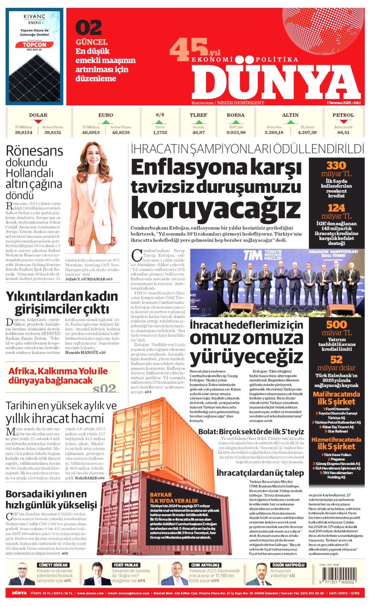 Gazeteler manşetine hangi haberleri taşıdı? İşte 1 Temmuz Salı gazete manşetleri