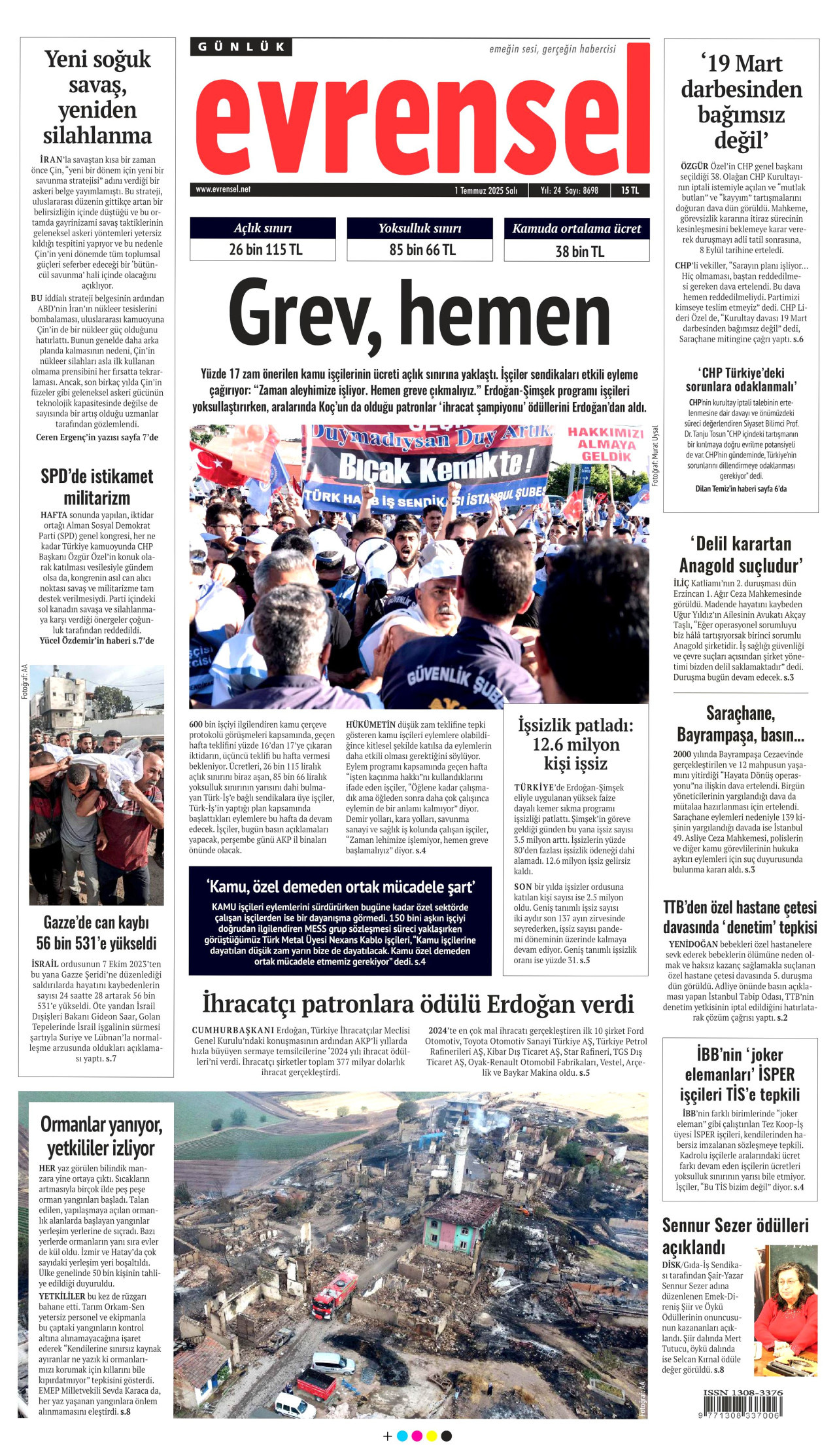 Gazeteler manşetine hangi haberleri taşıdı? İşte 1 Temmuz Salı gazete manşetleri