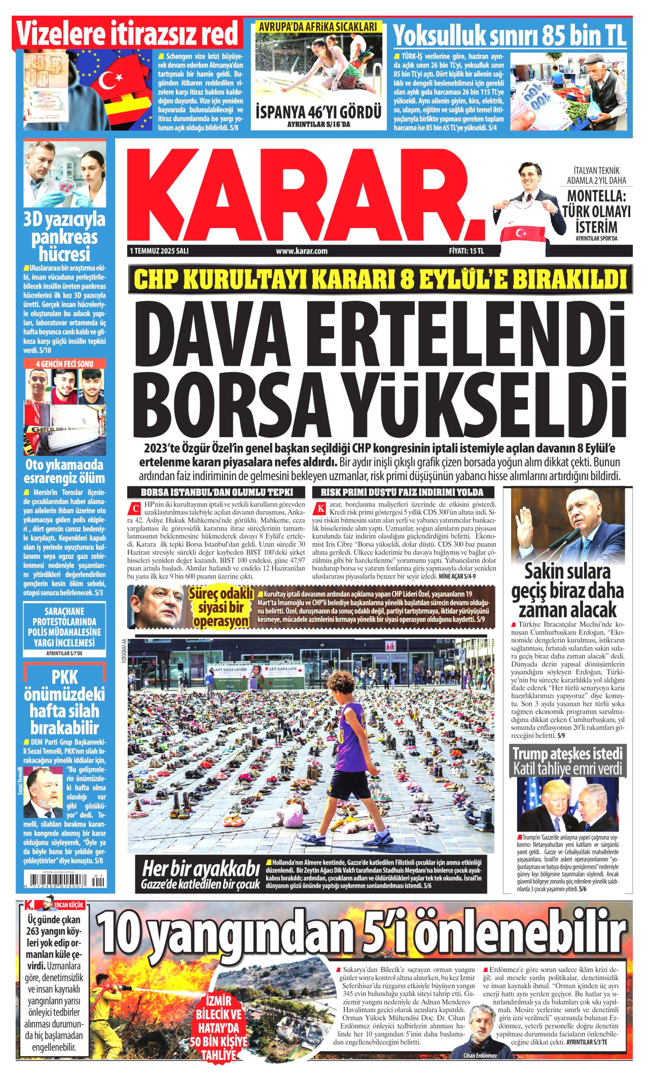 Gazeteler manşetine hangi haberleri taşıdı? İşte 1 Temmuz Salı gazete manşetleri