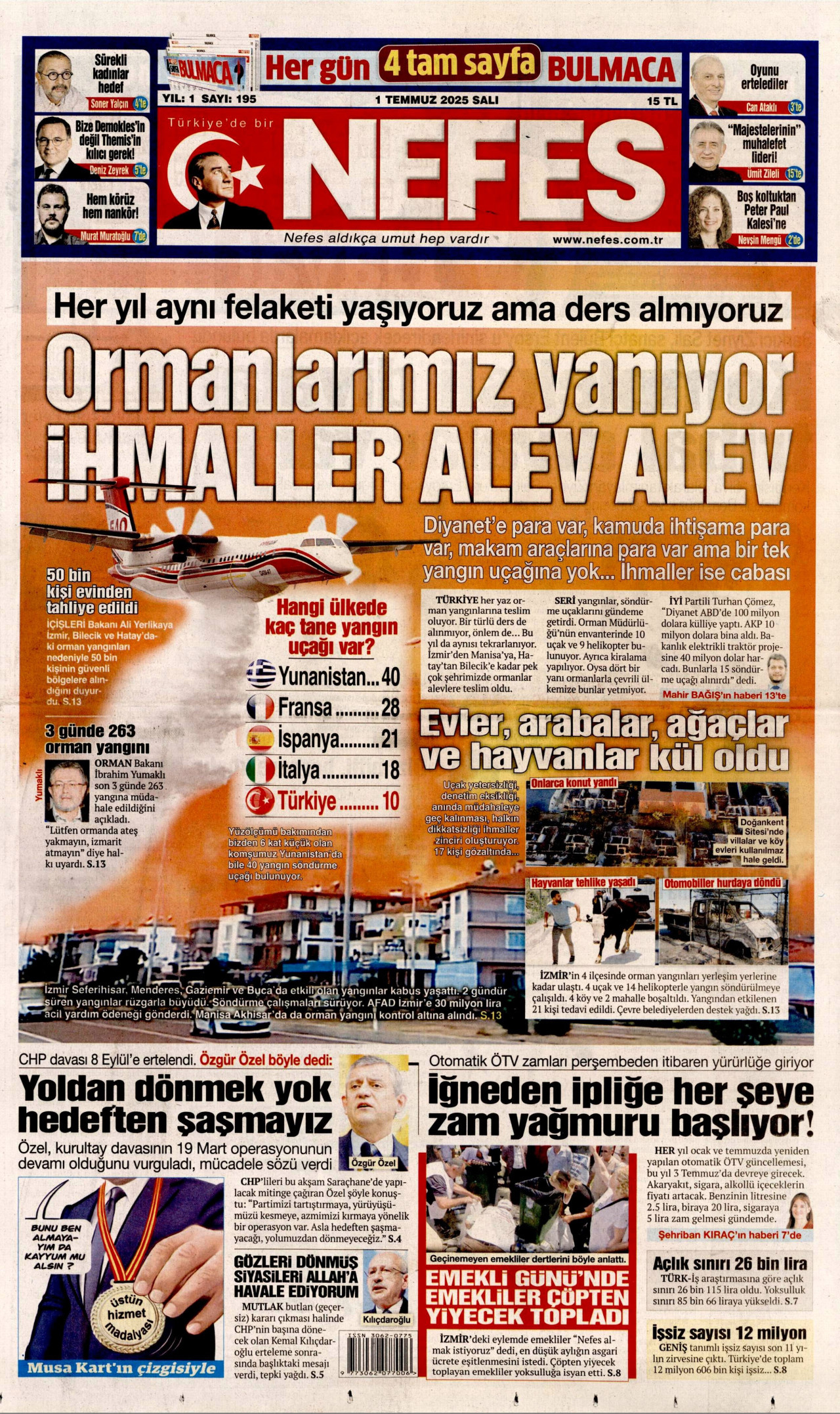 Gazeteler manşetine hangi haberleri taşıdı? İşte 1 Temmuz Salı gazete manşetleri