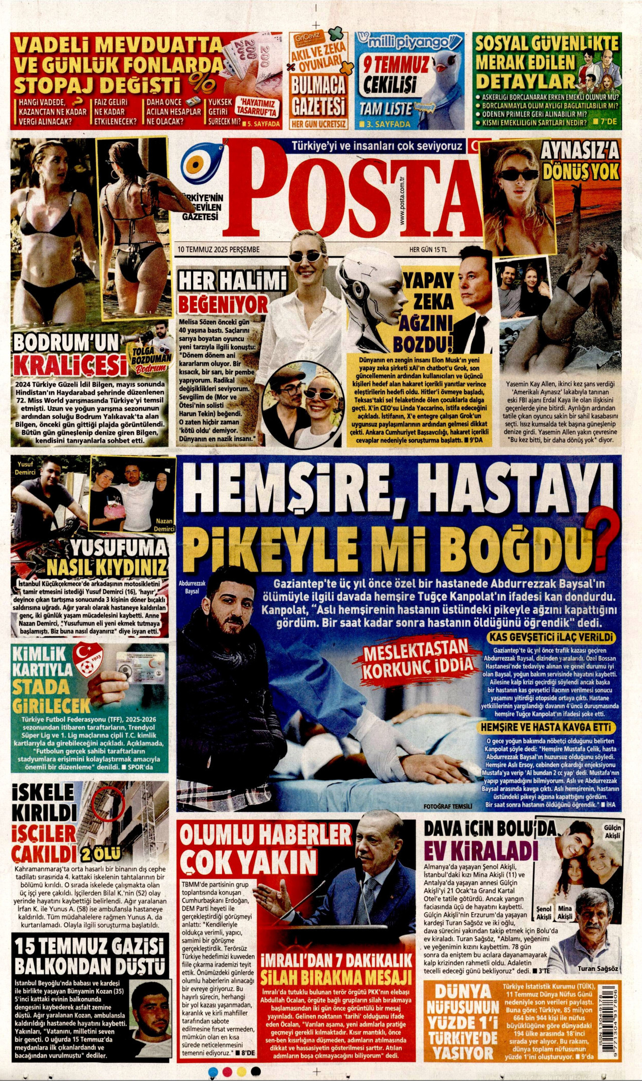 Gazeteler manşetine hangi haberleri taşıdı? İşte 10 Temmuz Perşembe gazete manşetleri 21 Gazeteler manşetine hangi haberleri taşıdı? İşte 10 Temmuz Perşembe gazete manşetleri