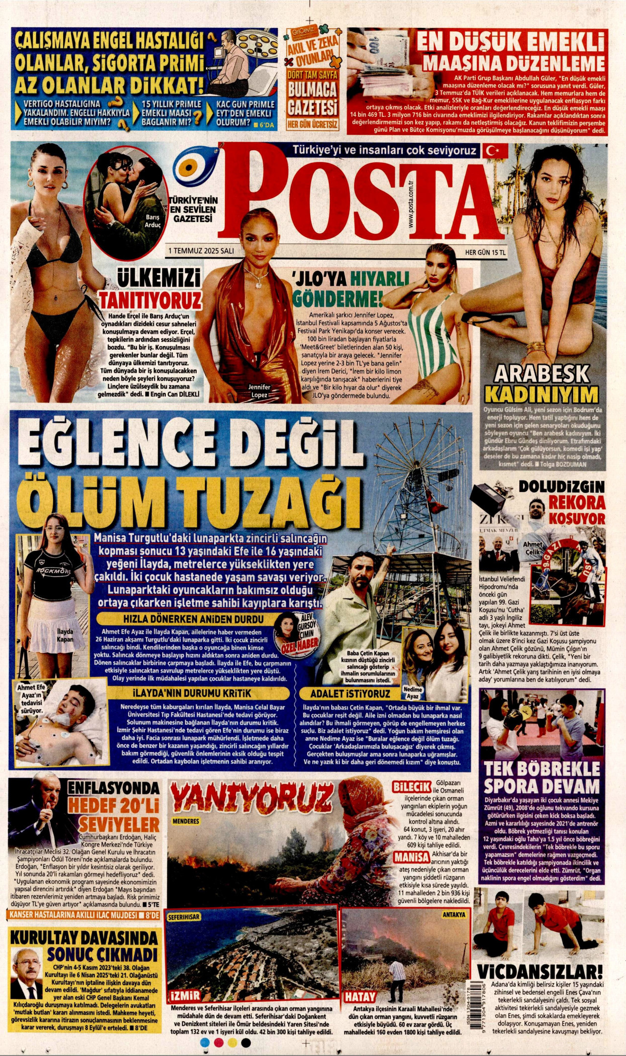 Gazeteler manşetine hangi haberleri taşıdı? İşte 1 Temmuz Salı gazete manşetleri