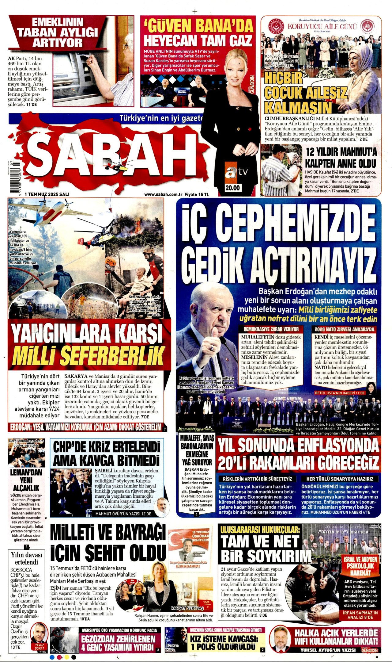 Gazeteler manşetine hangi haberleri taşıdı? İşte 1 Temmuz Salı gazete manşetleri