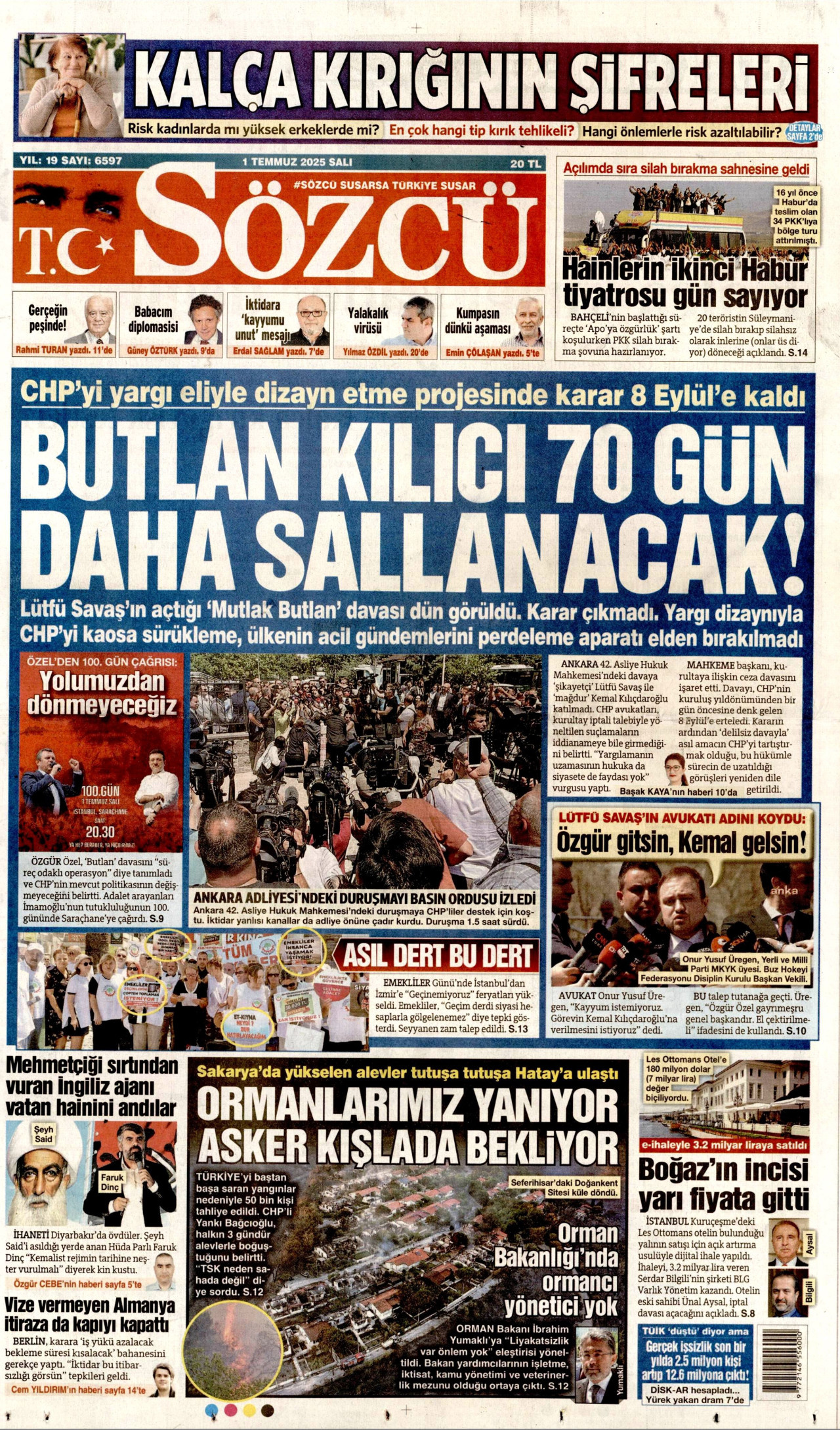 Gazeteler manşetine hangi haberleri taşıdı? İşte 1 Temmuz Salı gazete manşetleri