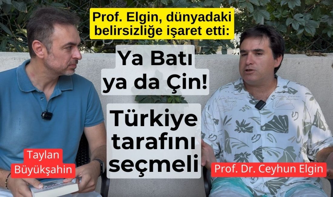 Prof. Dr. Ceyhun Elgin, tclira.com Genel Yayın Yönetmeni Taylan Büyükşahin'in