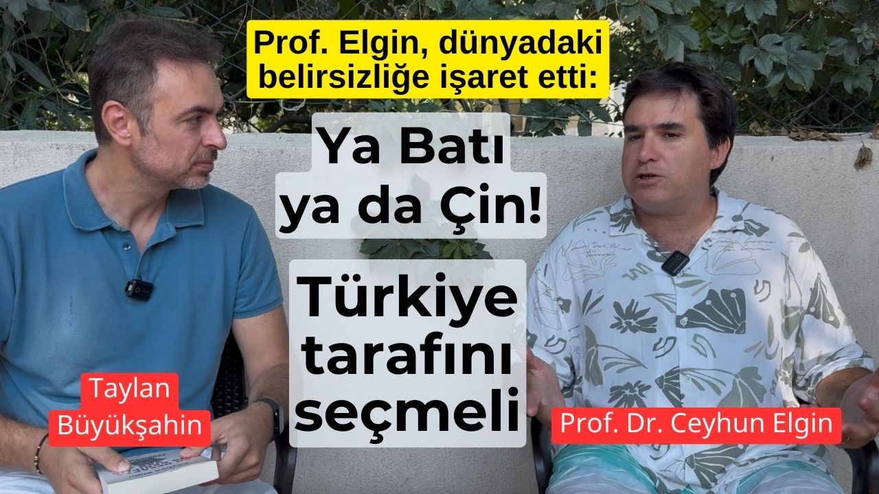 Prof. Dr. Ceyhun Elgin, tclira.com Genel Yayın Yönetmeni Taylan Büyükşahin'in
