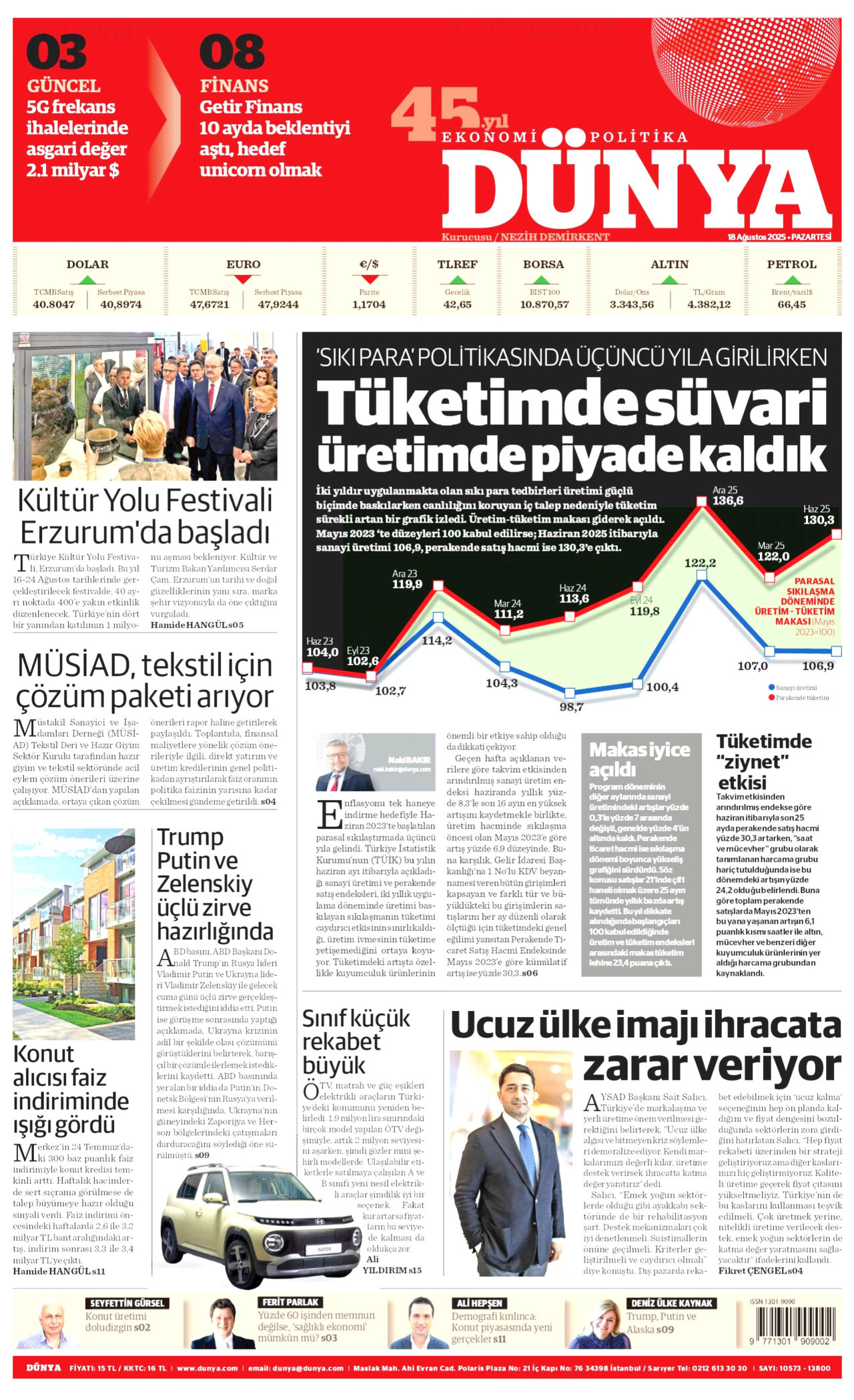 Gazeteler manşetine hangi haberleri taşıdı? İşte 18 Ağustos Pazartesi gazete manşetleri 22 Gazeteler manşetine hangi haberleri taşıdı? İşte 18 Ağustos Pazartesi gazete manşetleri