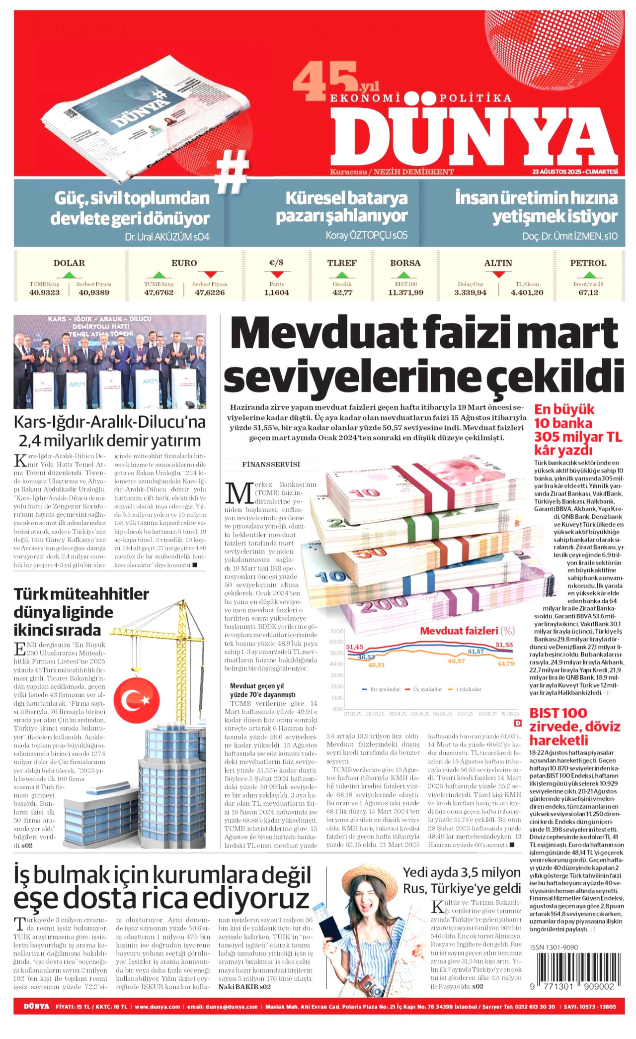 Gazeteler manşetine hangi haberleri taşıdı? İşte 23 Ağustos Cumartesi gazete manşetleri