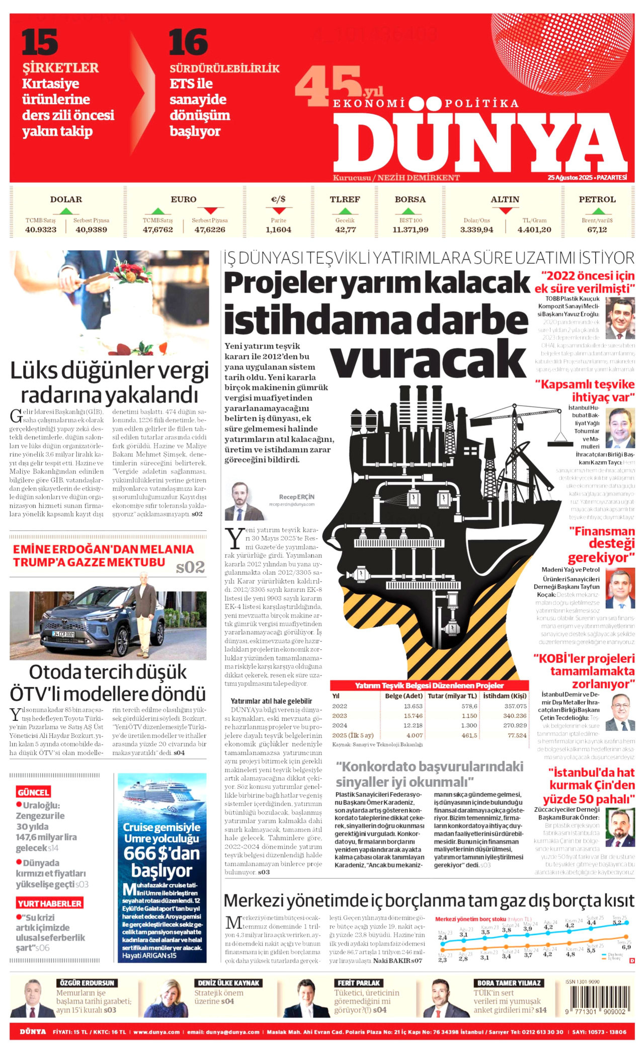 Gazeteler manşetine hangi haberleri taşıdı? İşte 25 Ağustos Pazartesi gazete manşetleri