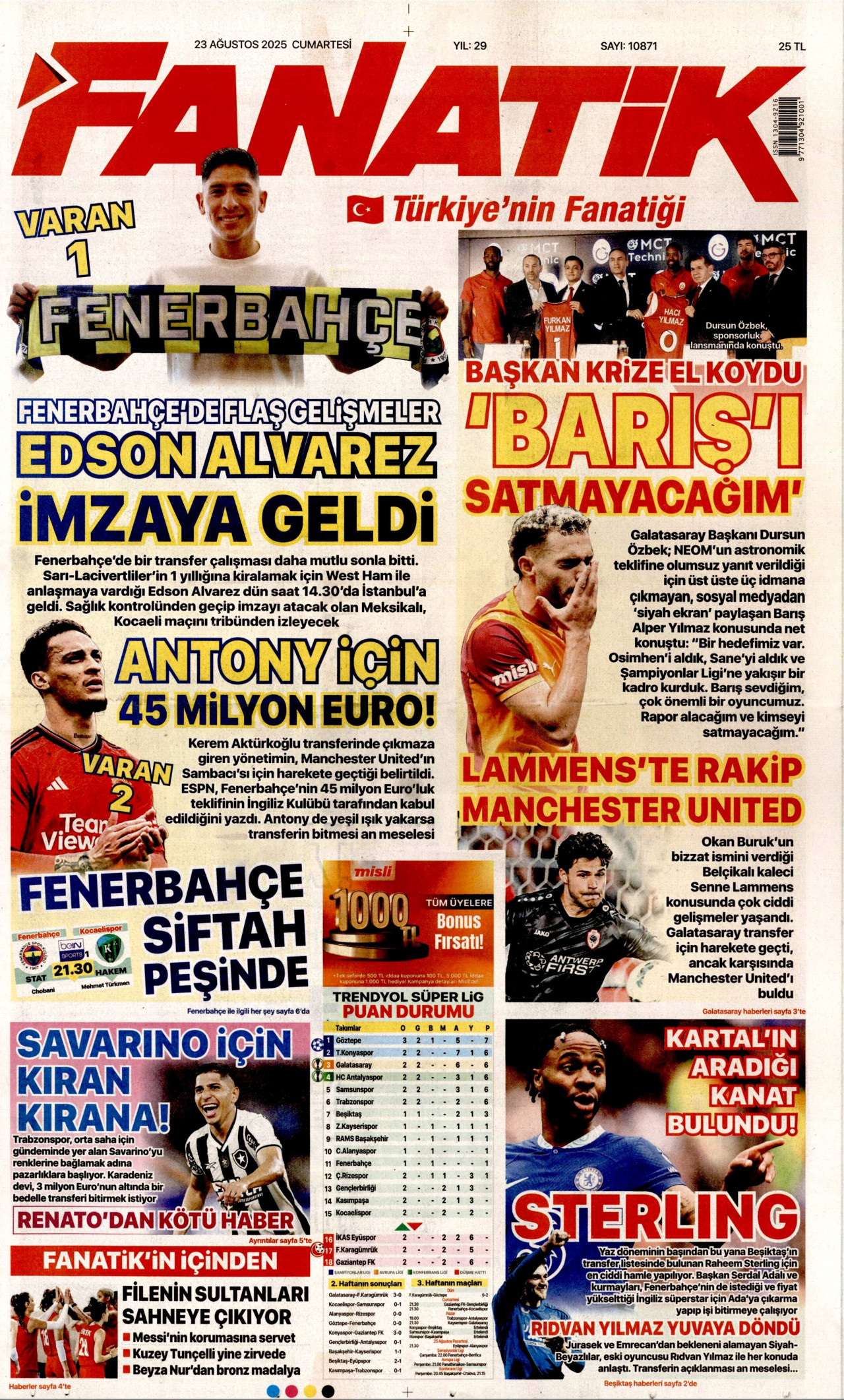 Gazeteler manşetine hangi haberleri taşıdı? İşte 23 Ağustos Cumartesi gazete manşetleri