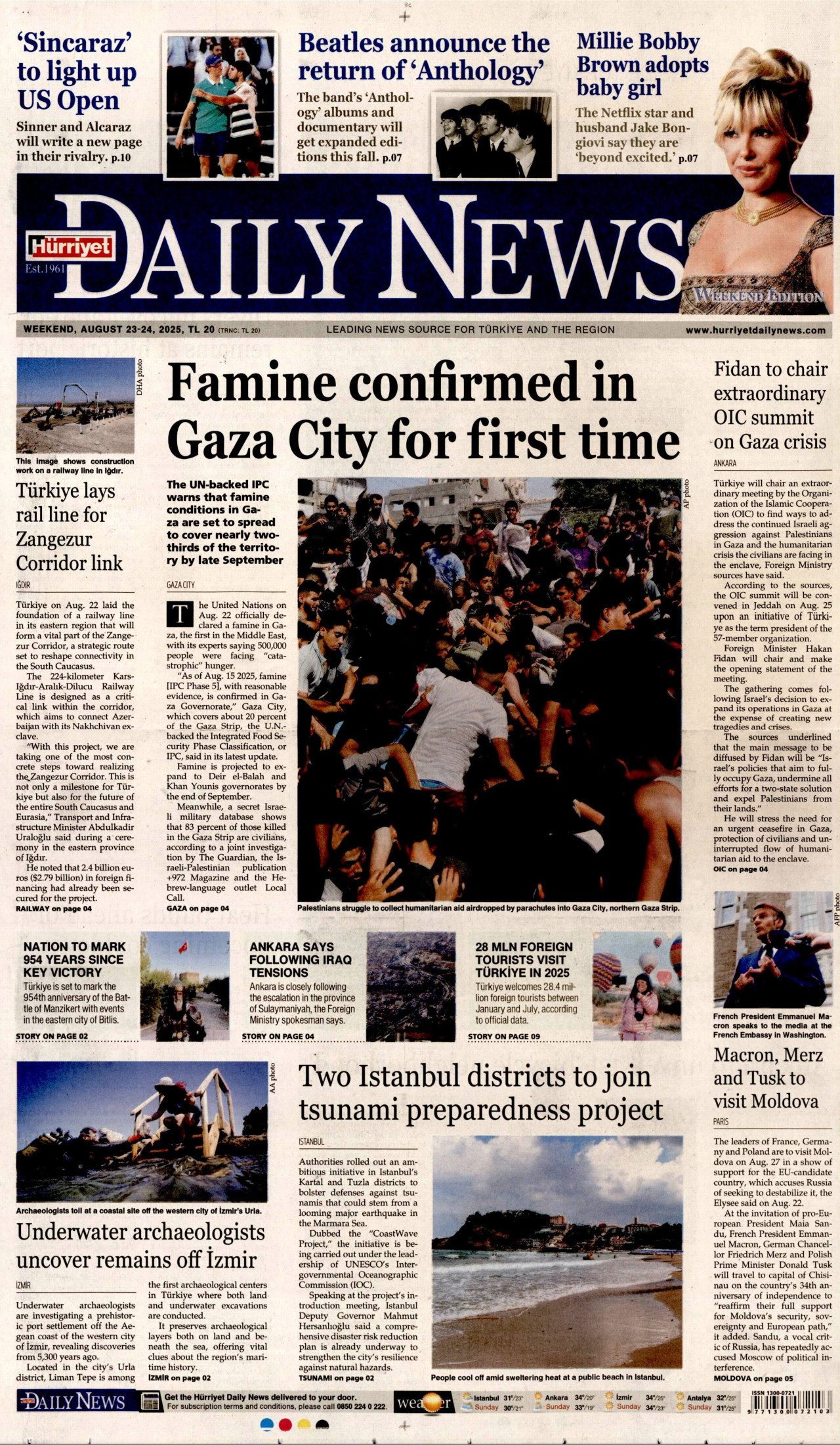 Gazeteler manşetine hangi haberleri taşıdı? İşte 23 Ağustos Cumartesi gazete manşetleri