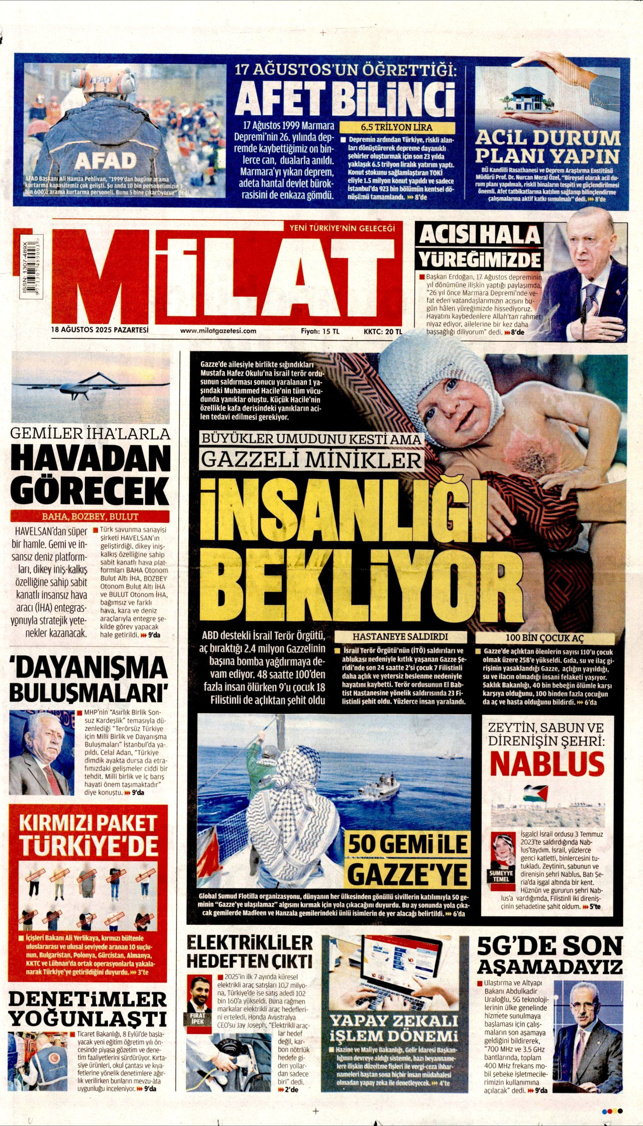 Gazeteler manşetine hangi haberleri taşıdı? İşte 18 Ağustos Pazartesi gazete manşetleri 23 Gazeteler manşetine hangi haberleri taşıdı? İşte 18 Ağustos Pazartesi gazete manşetleri