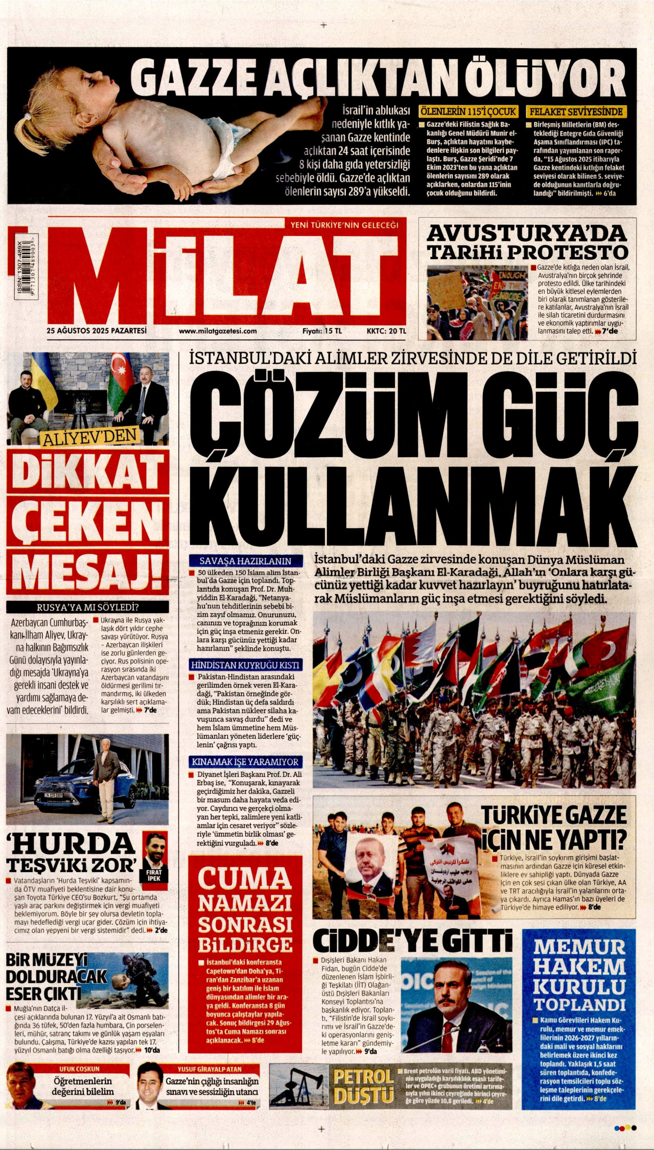 Gazeteler manşetine hangi haberleri taşıdı? İşte 25 Ağustos Pazartesi gazete manşetleri