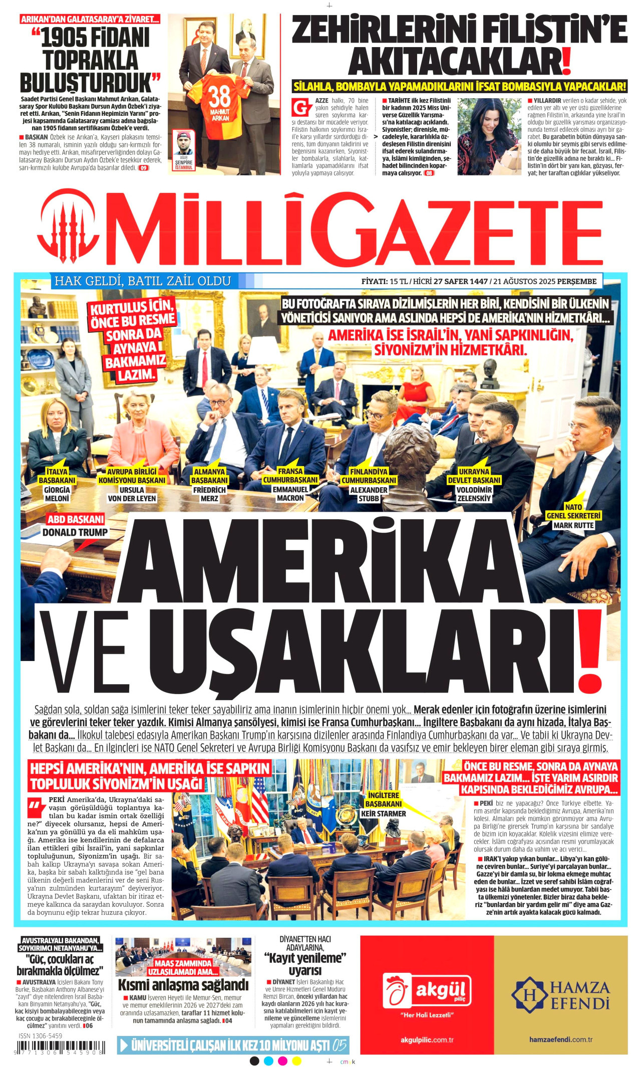 Gazeteler manşetine hangi haberleri taşıdı? İşte 21 Ağustos Perşembe gazete manşetleri