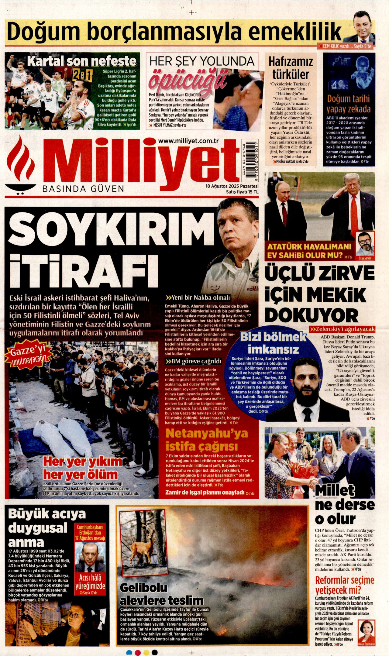 Gazeteler manşetine hangi haberleri taşıdı? İşte 18 Ağustos Pazartesi gazete manşetleri 12 Gazeteler manşetine hangi haberleri taşıdı? İşte 18 Ağustos Pazartesi gazete manşetleri