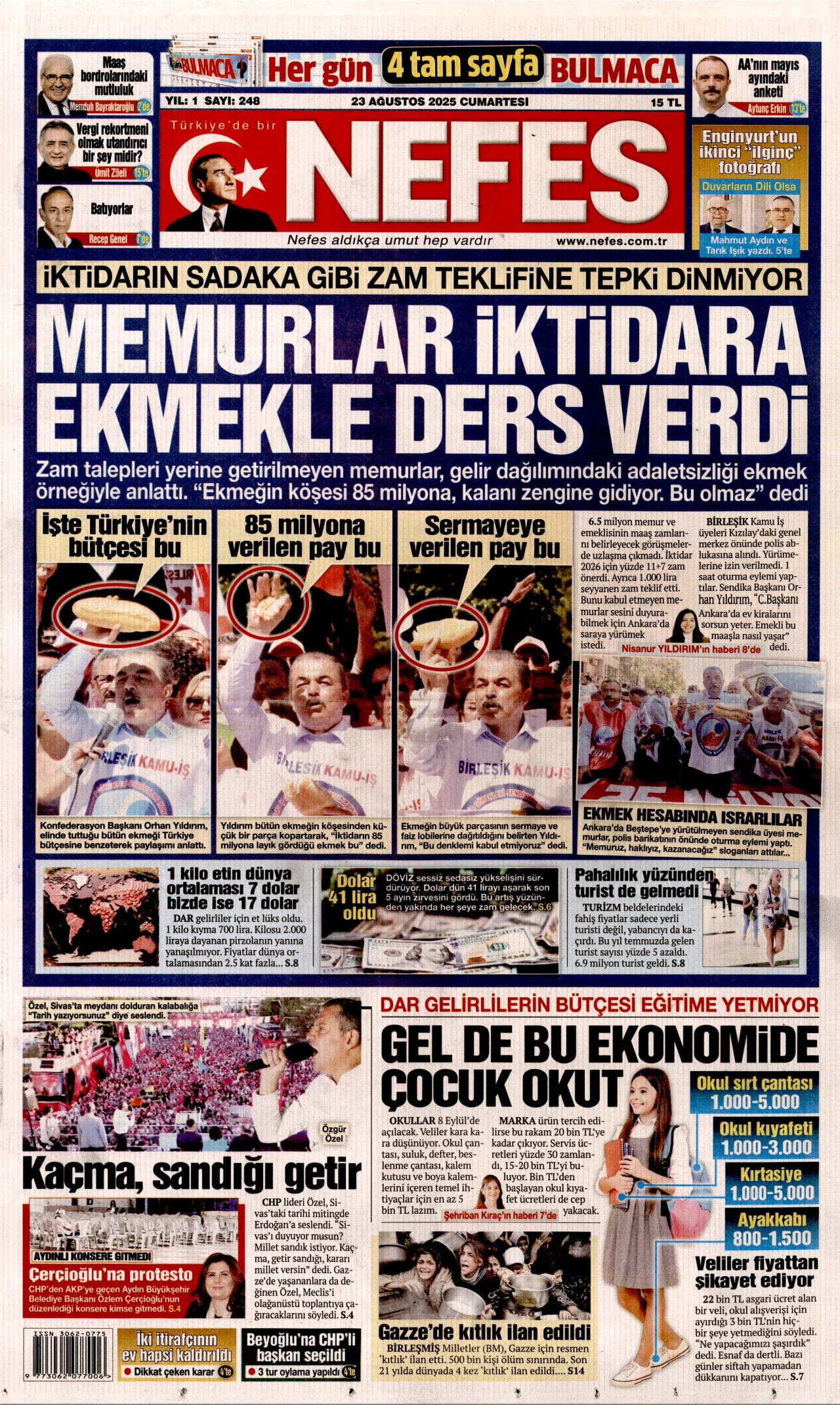 Gazeteler manşetine hangi haberleri taşıdı? İşte 23 Ağustos Cumartesi gazete manşetleri