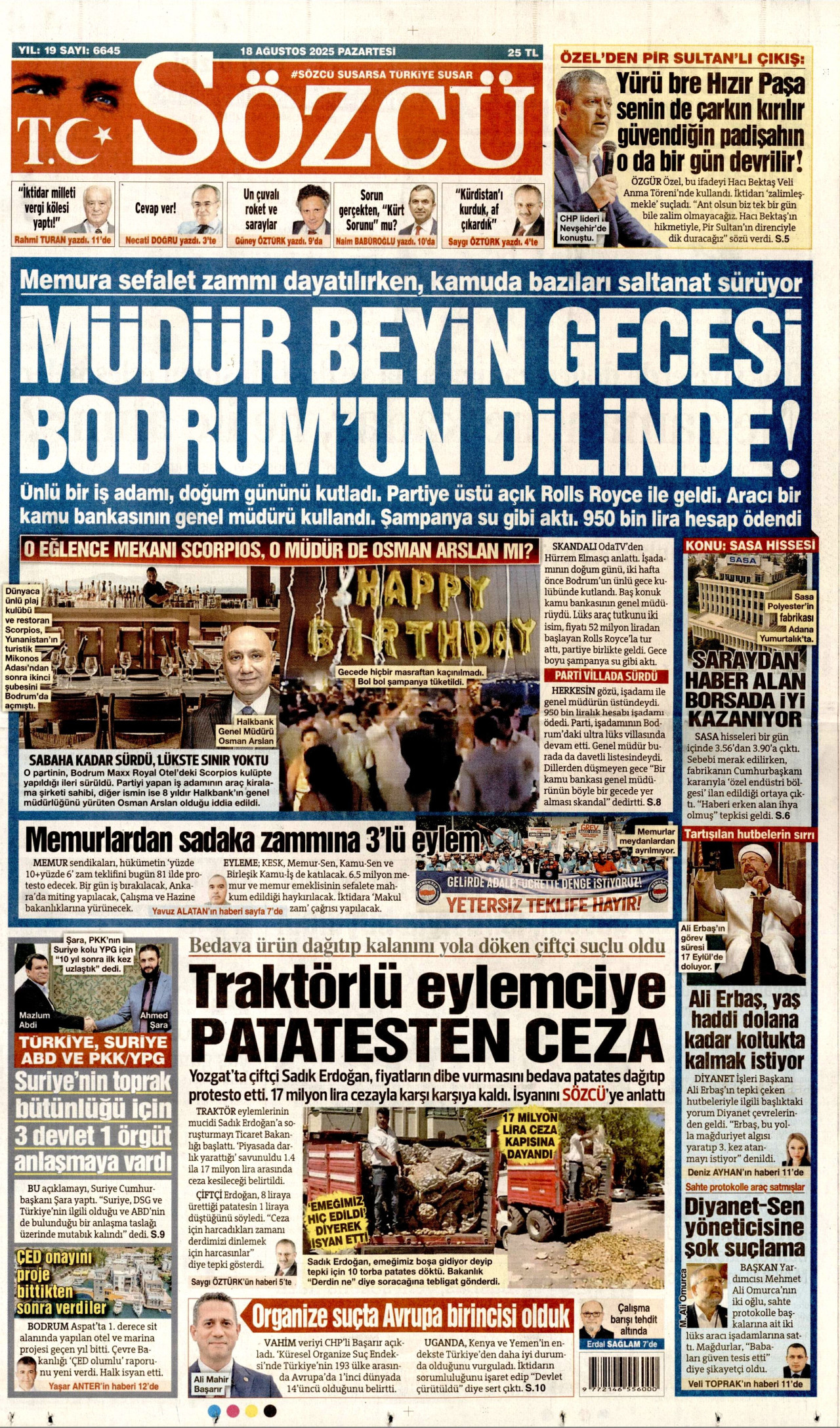 Gazeteler manşetine hangi haberleri taşıdı? İşte 18 Ağustos Pazartesi gazete manşetleri 4 Gazeteler manşetine hangi haberleri taşıdı? İşte 18 Ağustos Pazartesi gazete manşetleri