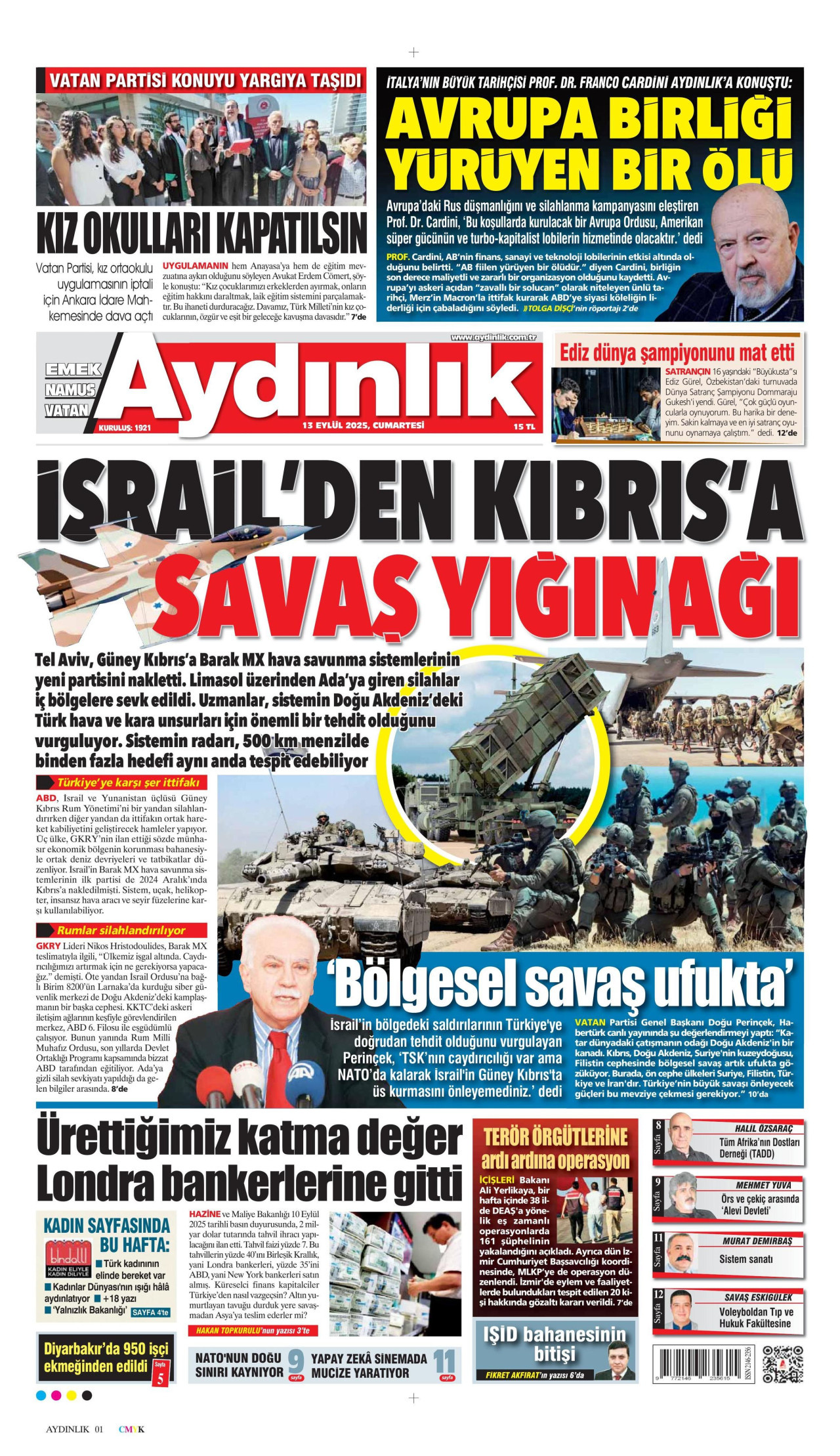 Gazeteler manşetine hangi haberleri taşıdı? İşte 13 Eylül Cumartesi gazete manşetleri