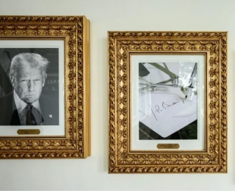 ABD Başkanı Donald Trump, Beyaz Saray’daki “Başkanlık Şöhret Yolu” adlı