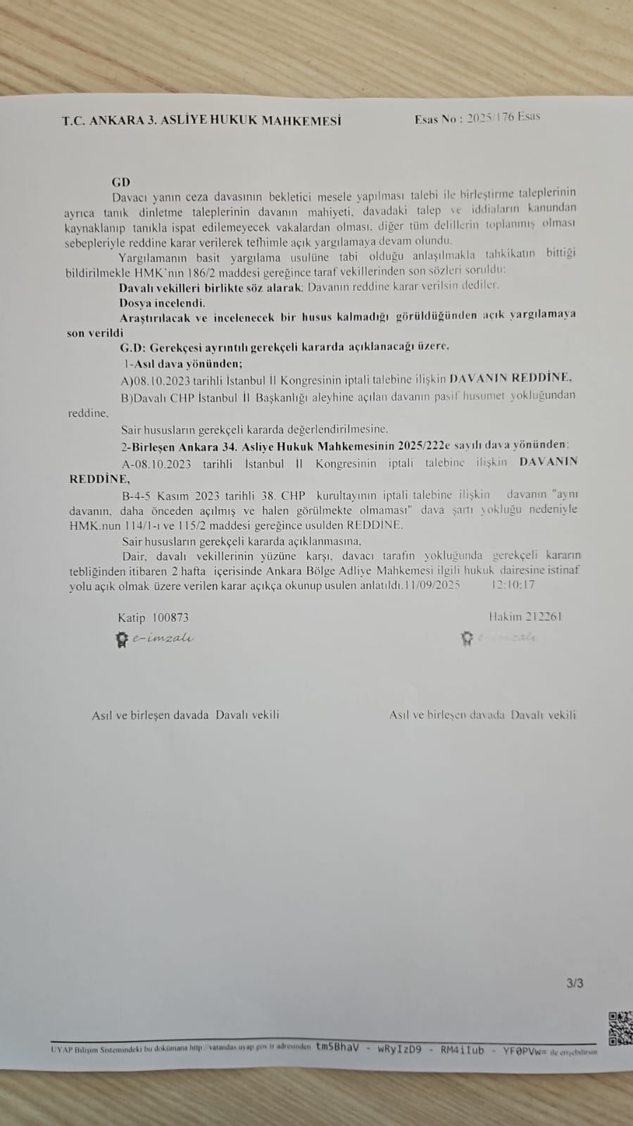 Mahkemeden CHP Kararı: İstanbul İl Kongresi'nin iptali davası reddedildi