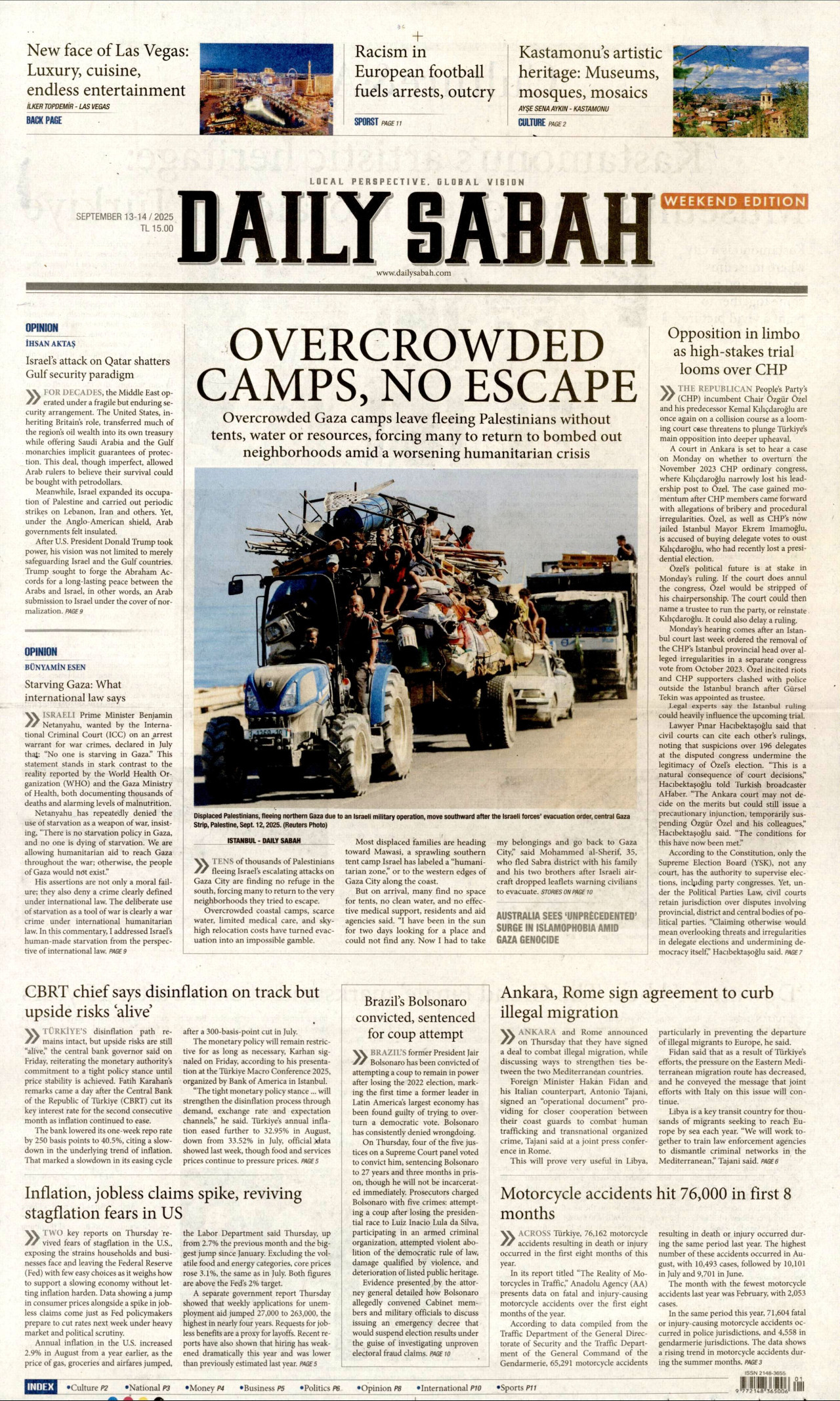 Gazeteler manşetine hangi haberleri taşıdı? İşte 13 Eylül Cumartesi gazete manşetleri