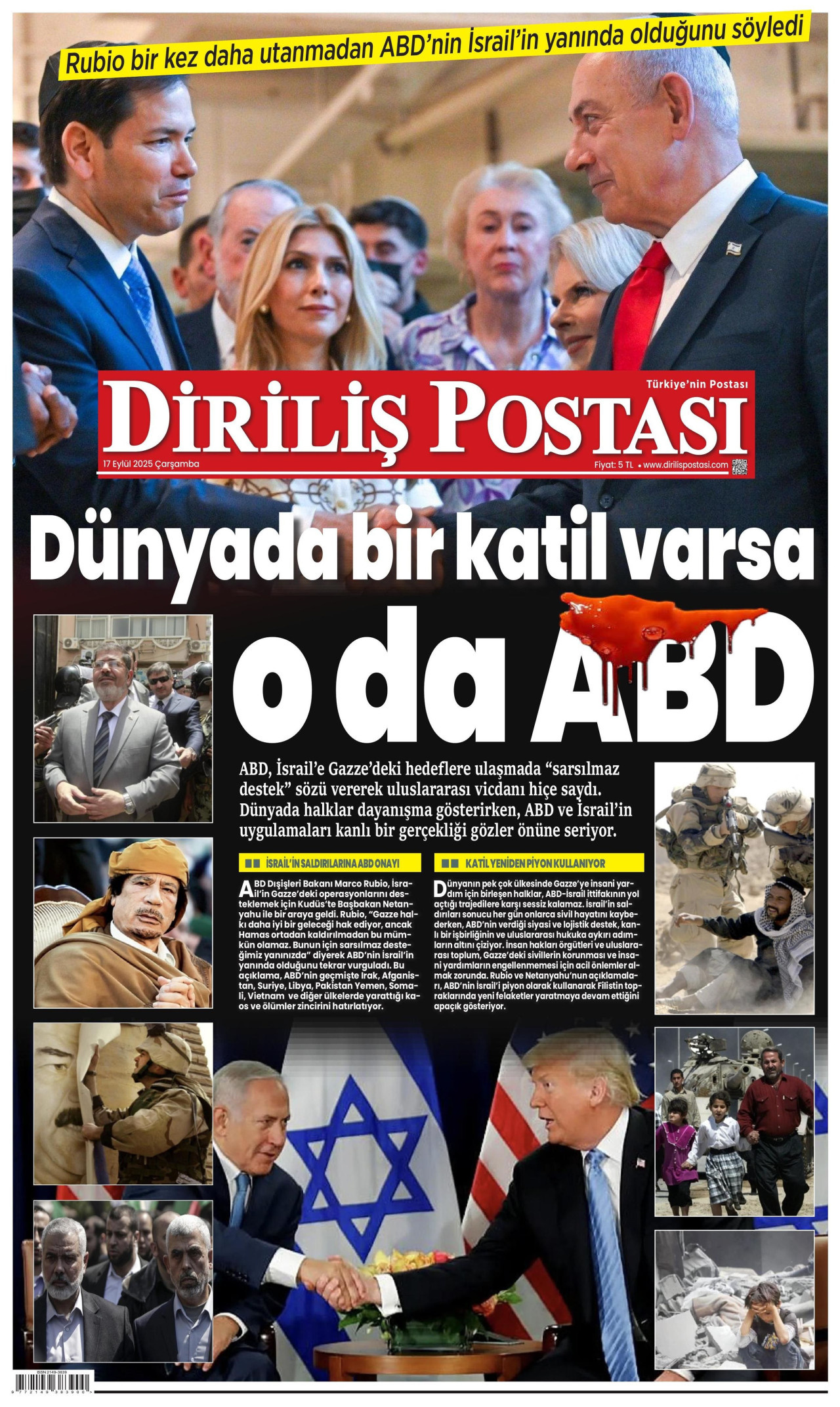 Gazeteler manşetine hangi haberleri taşıdı? İşte 17 Eylül Çarşamba gazete manşetleri