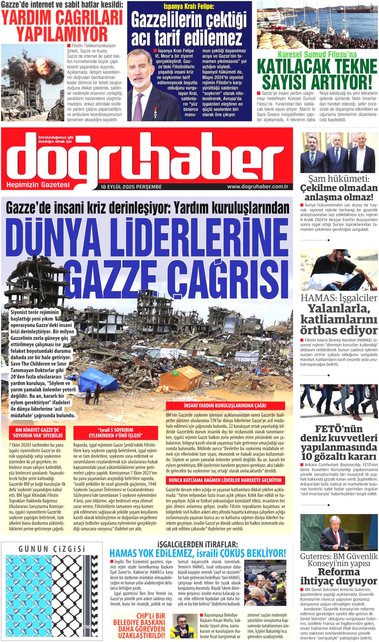 Gazeteler manşetine hangi haberleri taşıdı? İşte 18 Eylül Perşembe gazete manşetleri